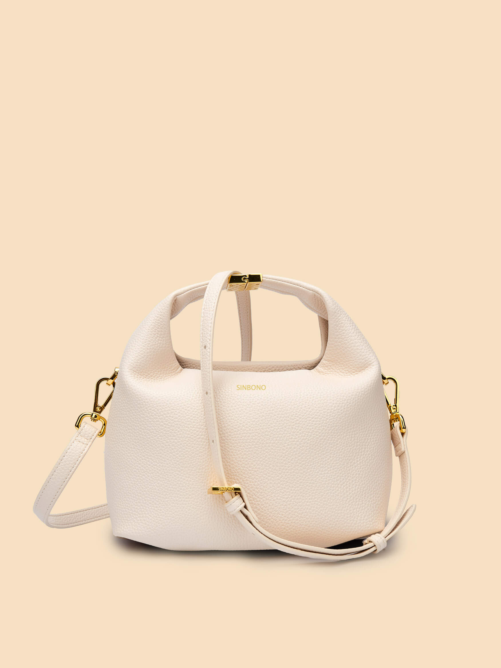 SINBONO Vivienne Top Handle Crossbody Bag Ivory