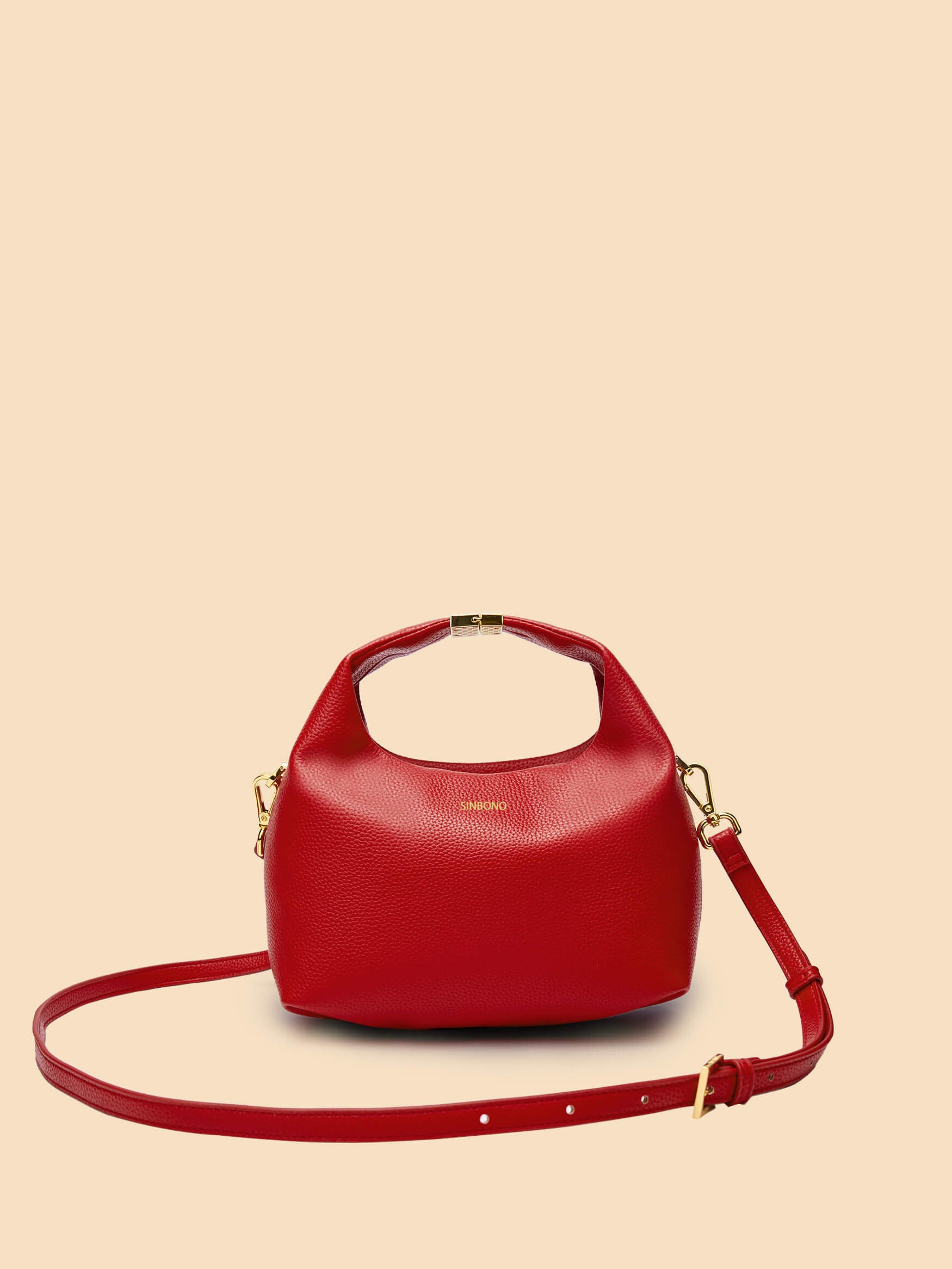 Vivienne Top Handle Crossbody Bag - Red