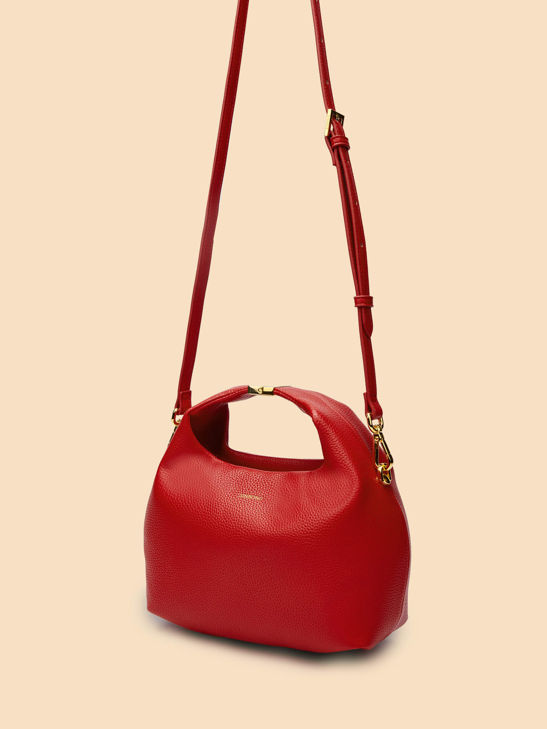 Vivienne Top Handle Crossbody Bag - Red