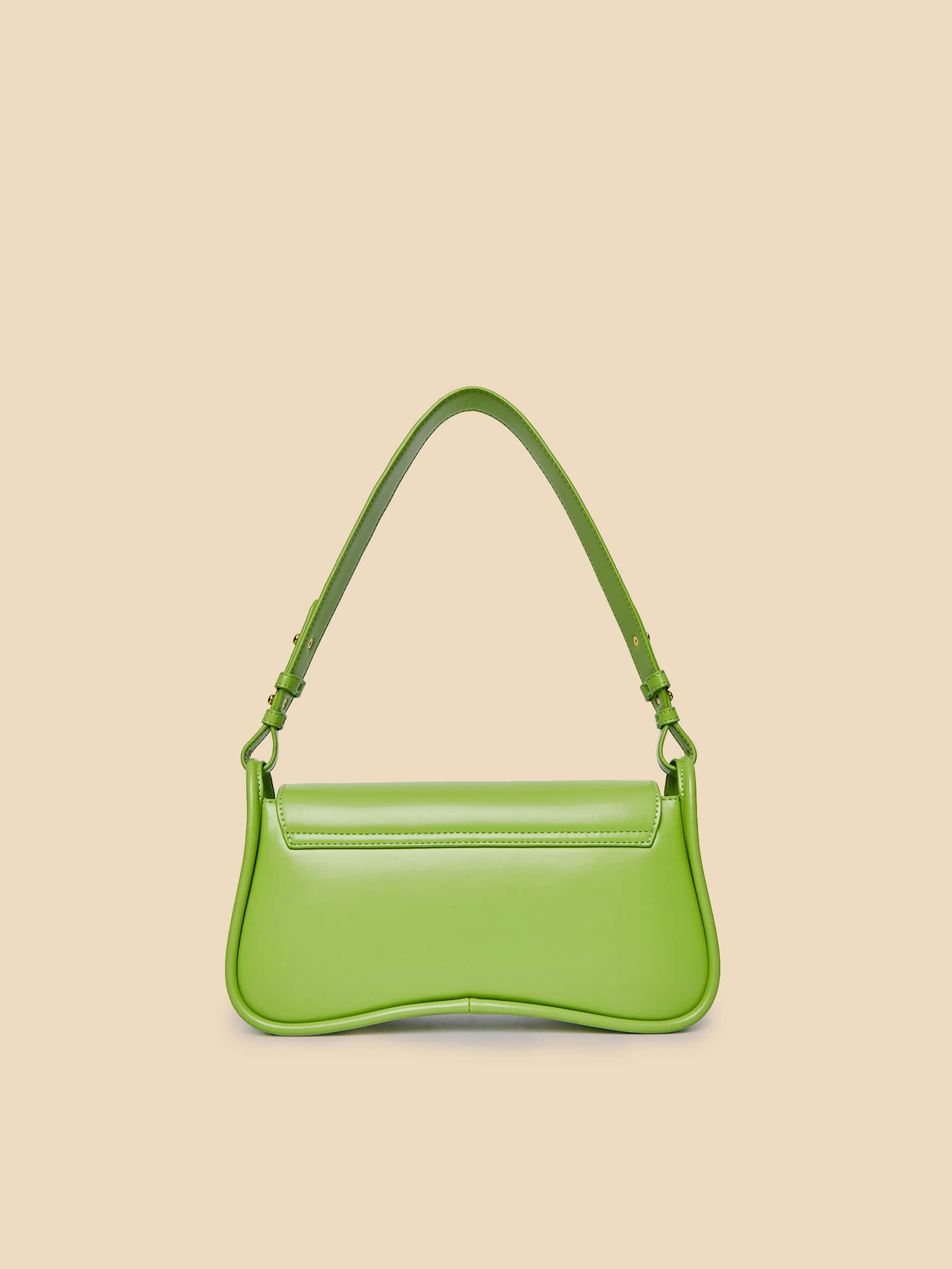 Buy Qidell women's snake head patent leather top handle handbag and purse  with chain strap (Meidum, Green) Online at desertcartINDIA