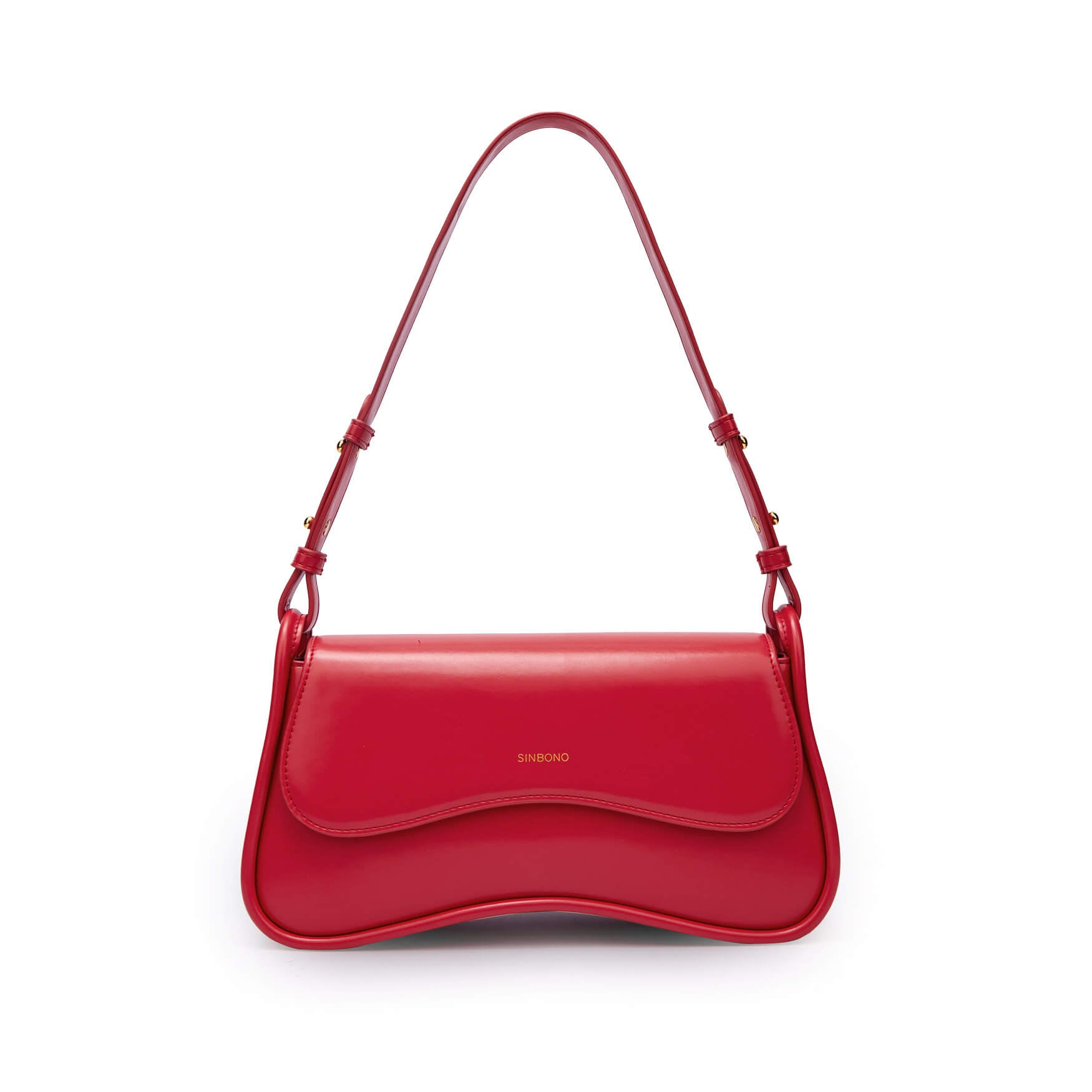 SINBONO Zoe Shoulder Bag  Red - Sustainable Leather Bag