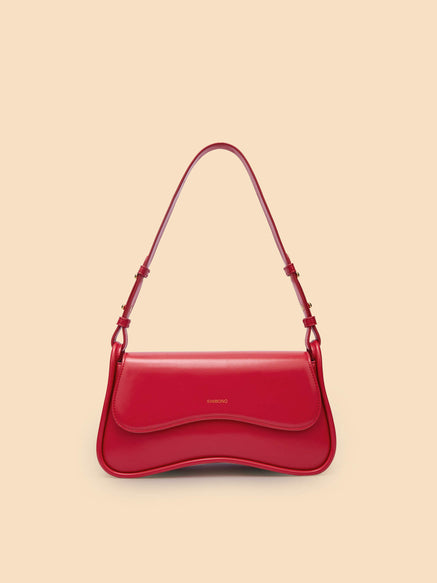 SINBONO Zoe Shoulder Bag  Red - Sustainable Leather Bag