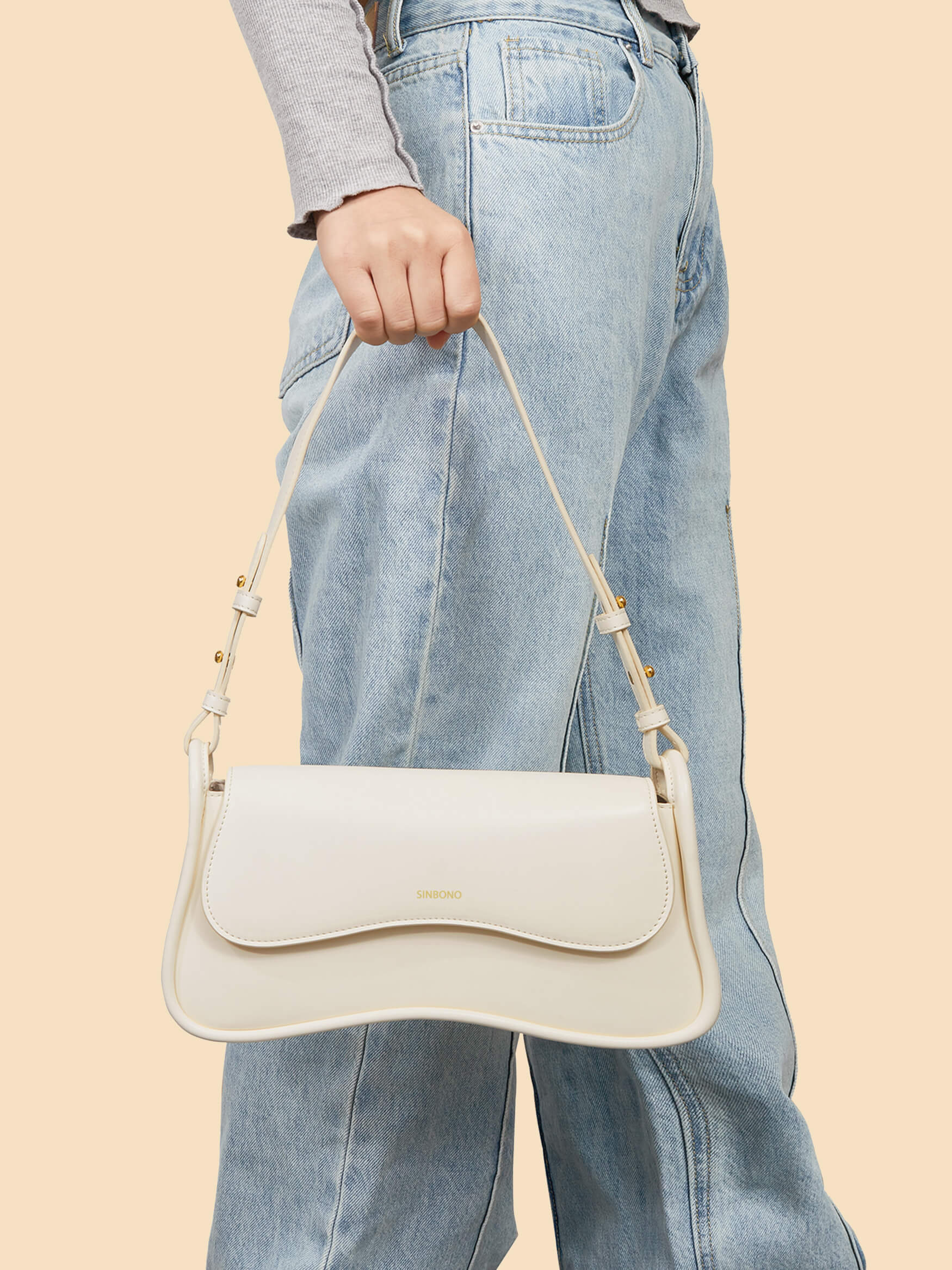 Zoe Shoulder Bag - White