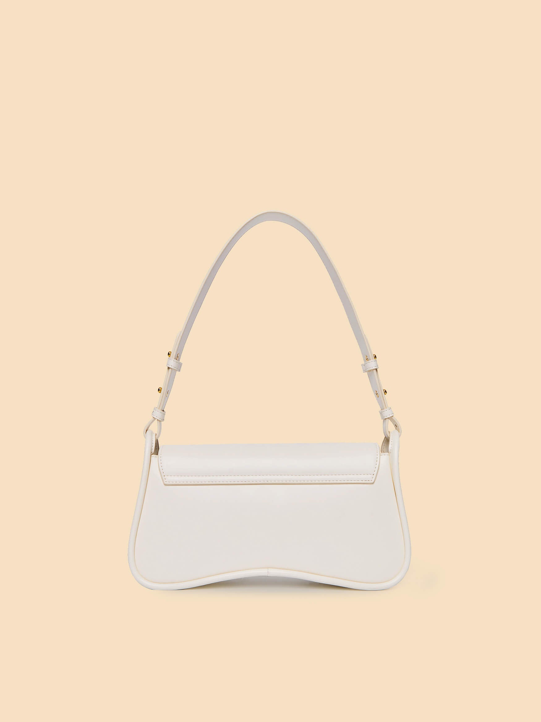 SINBONO Zoe Shoulder Bag White - Cruelty Free Leather Bag for women