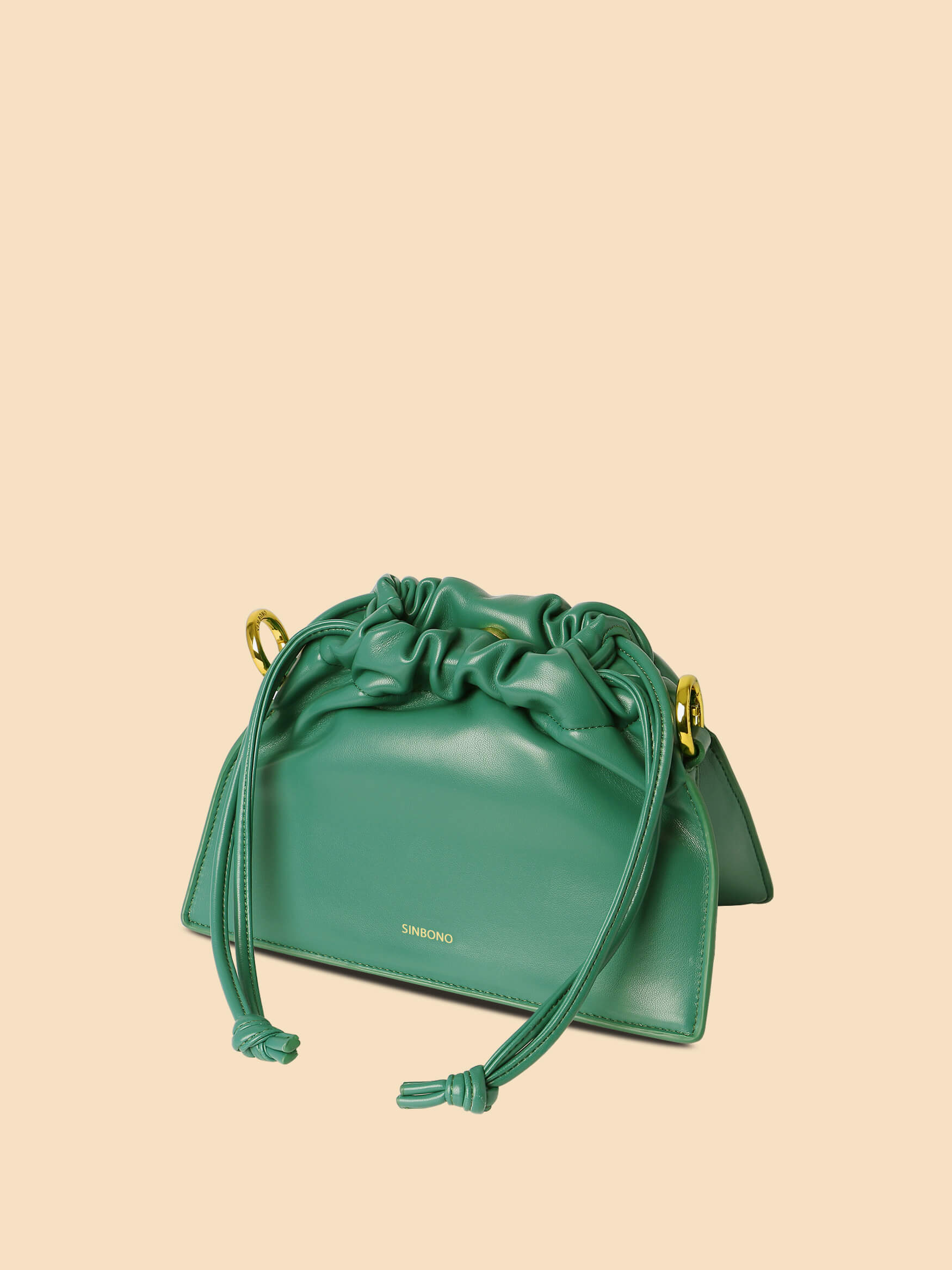 SINBONO Drawstring Handbag Green