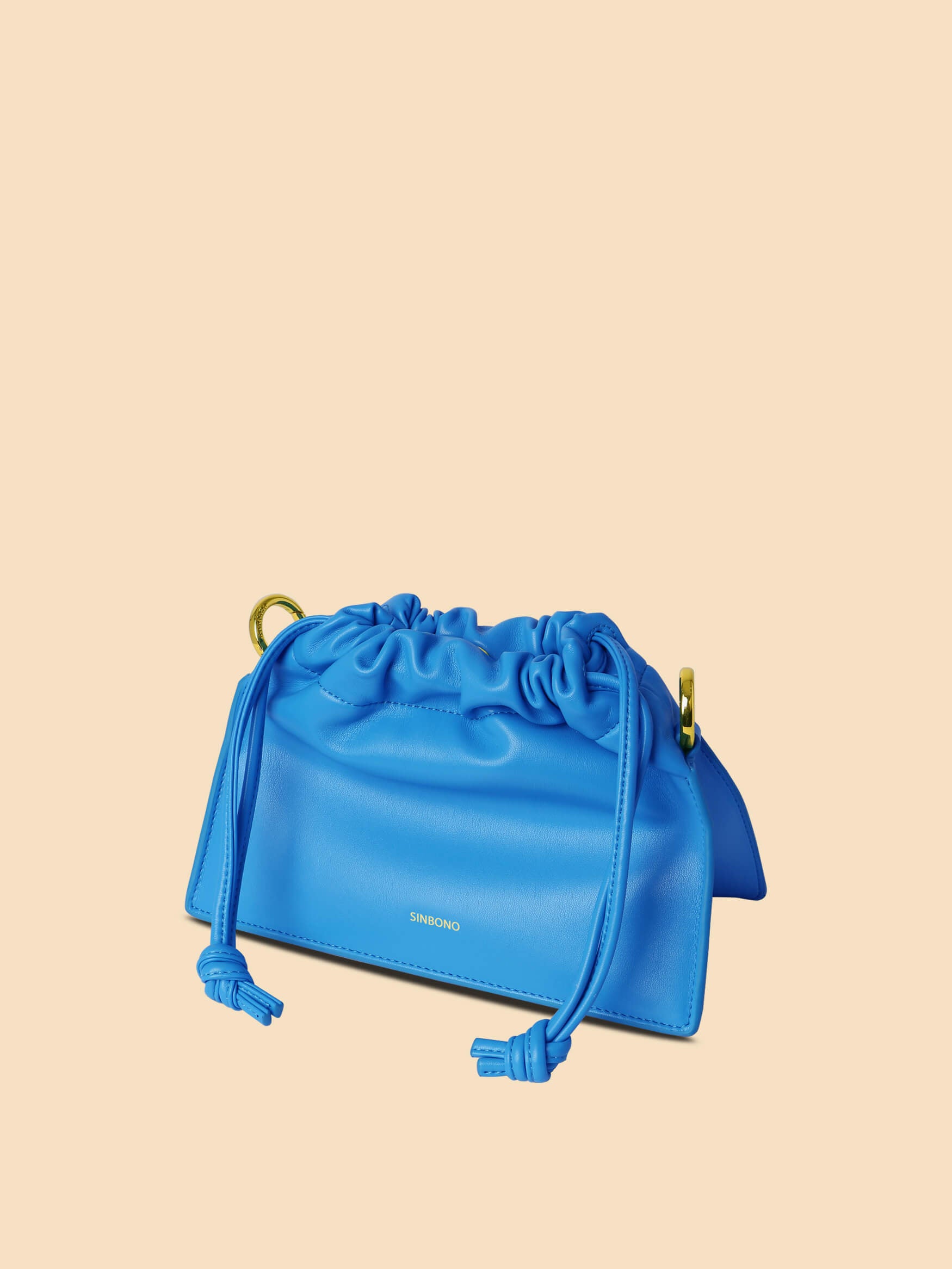 SINBONO Drawstring Handbag Lake Blue