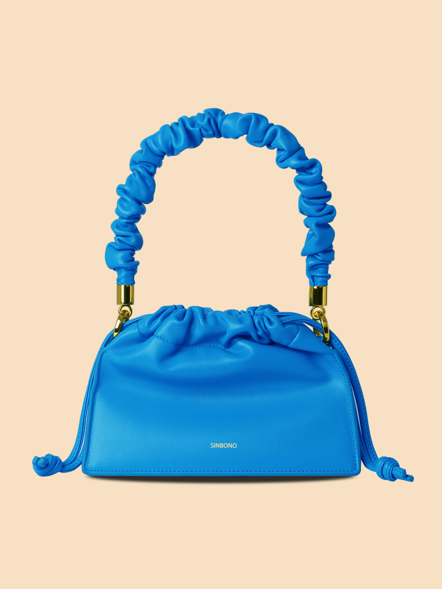 SINBONO Drawstring Handbag Lake Blue