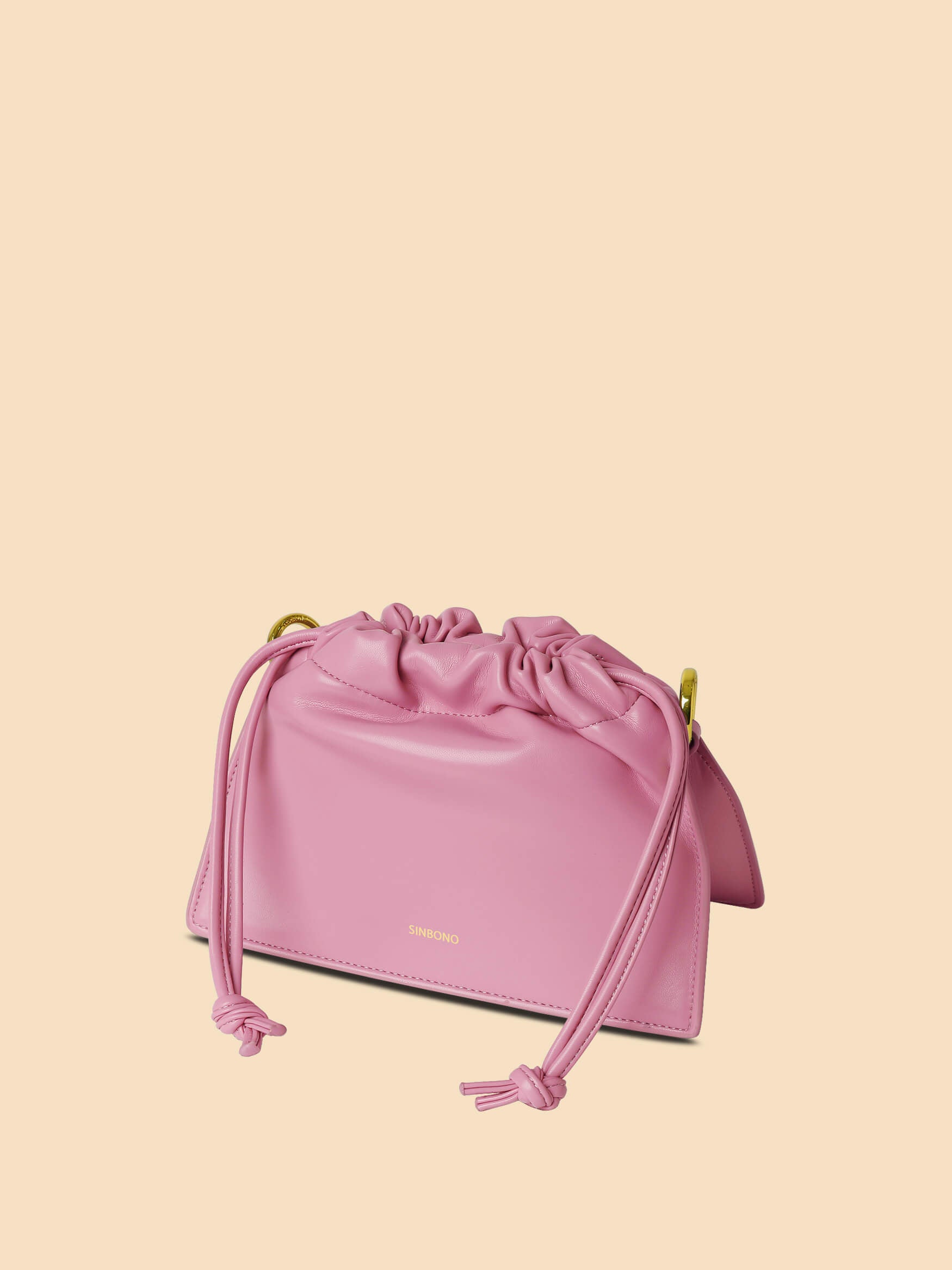 SINBONO Drawstring Handbag Pink