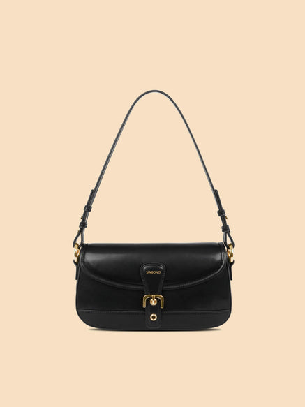 SINBONO Fiona Shoulder Bag Black Vegan Leather