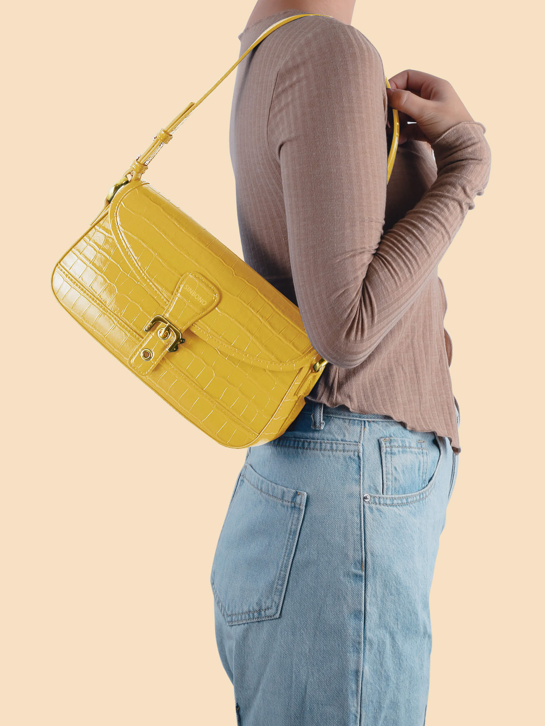 Fiona Shoulder Bag - Yellow