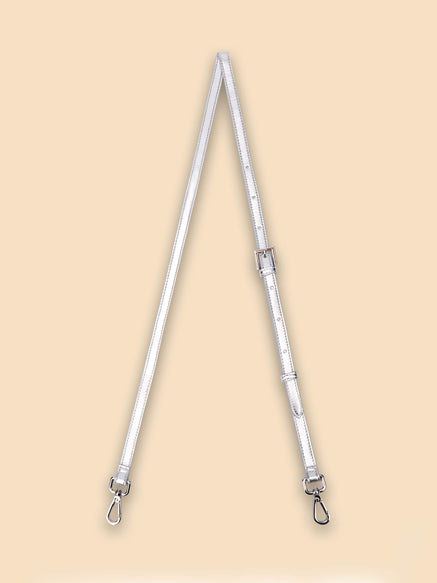 SINBONO Long Silver Shoulder Strap - Purse with Shoulder Strap