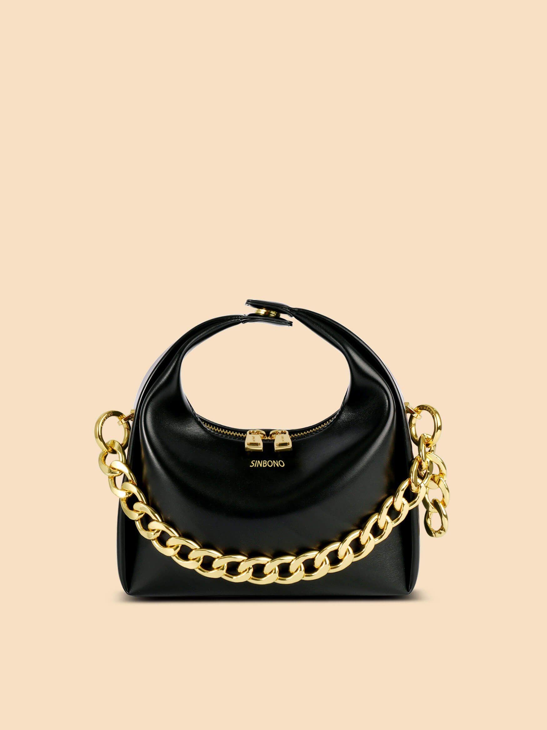 SINBONO Medium Chunky Chain Strap Gold - Sustainable Chunky Chain Strap