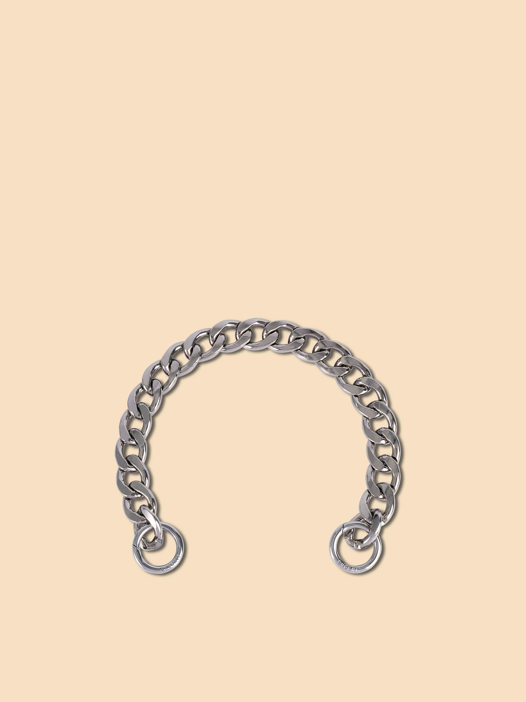 SINBONO Medium Chunky Chain Strap Silver - Cruelty Free Chain Strap