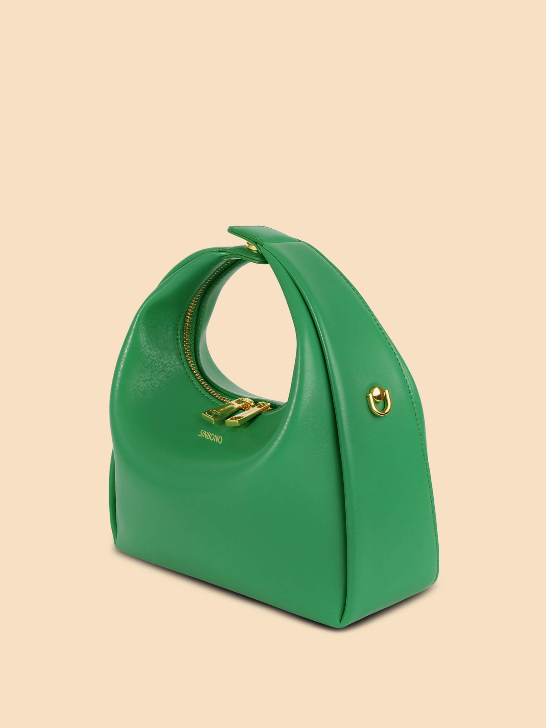 SINBONO Vienna Medium-Sized Grass Green Vegan Leather Purses