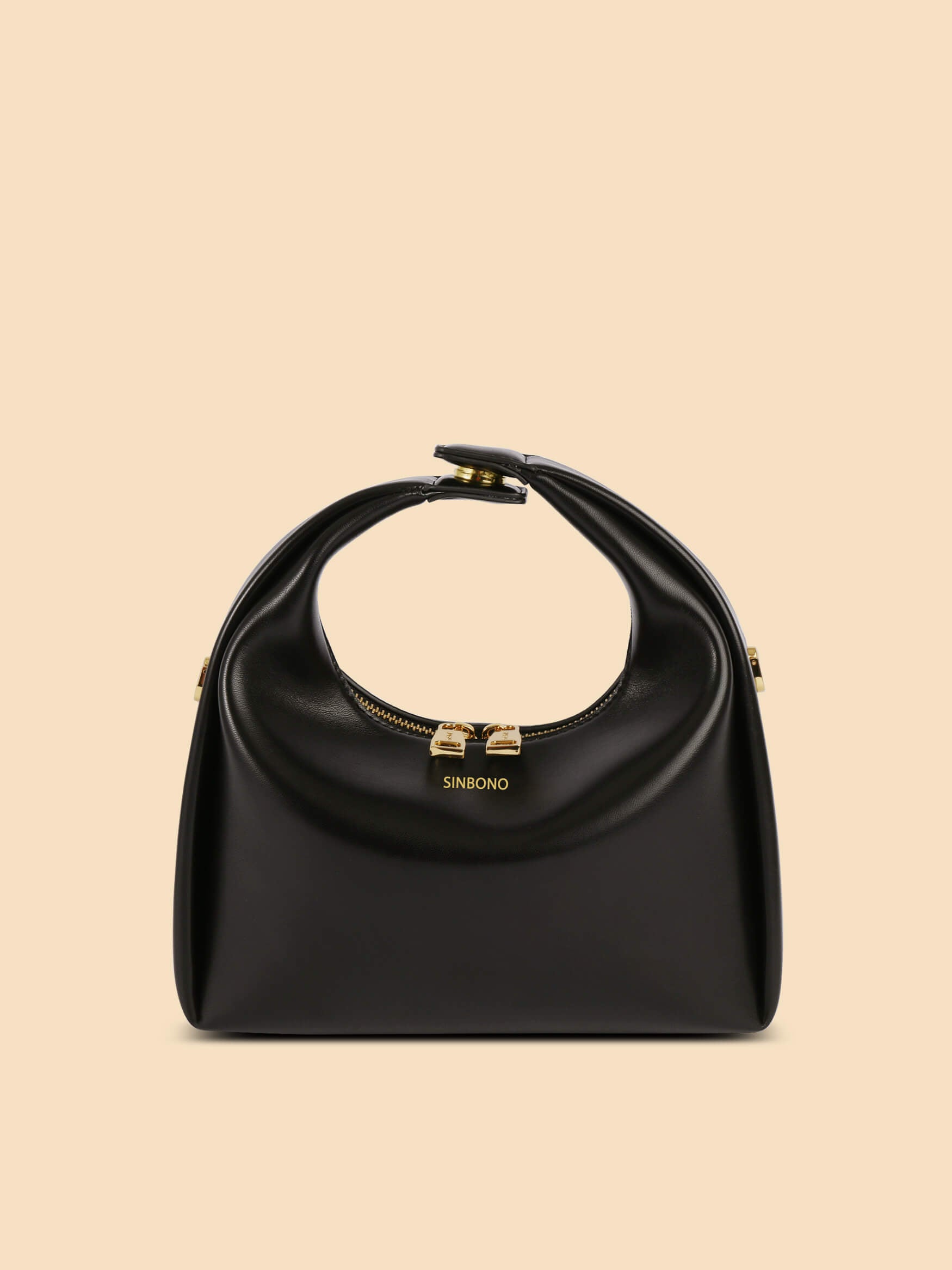 Medium sized black handbag hotsell