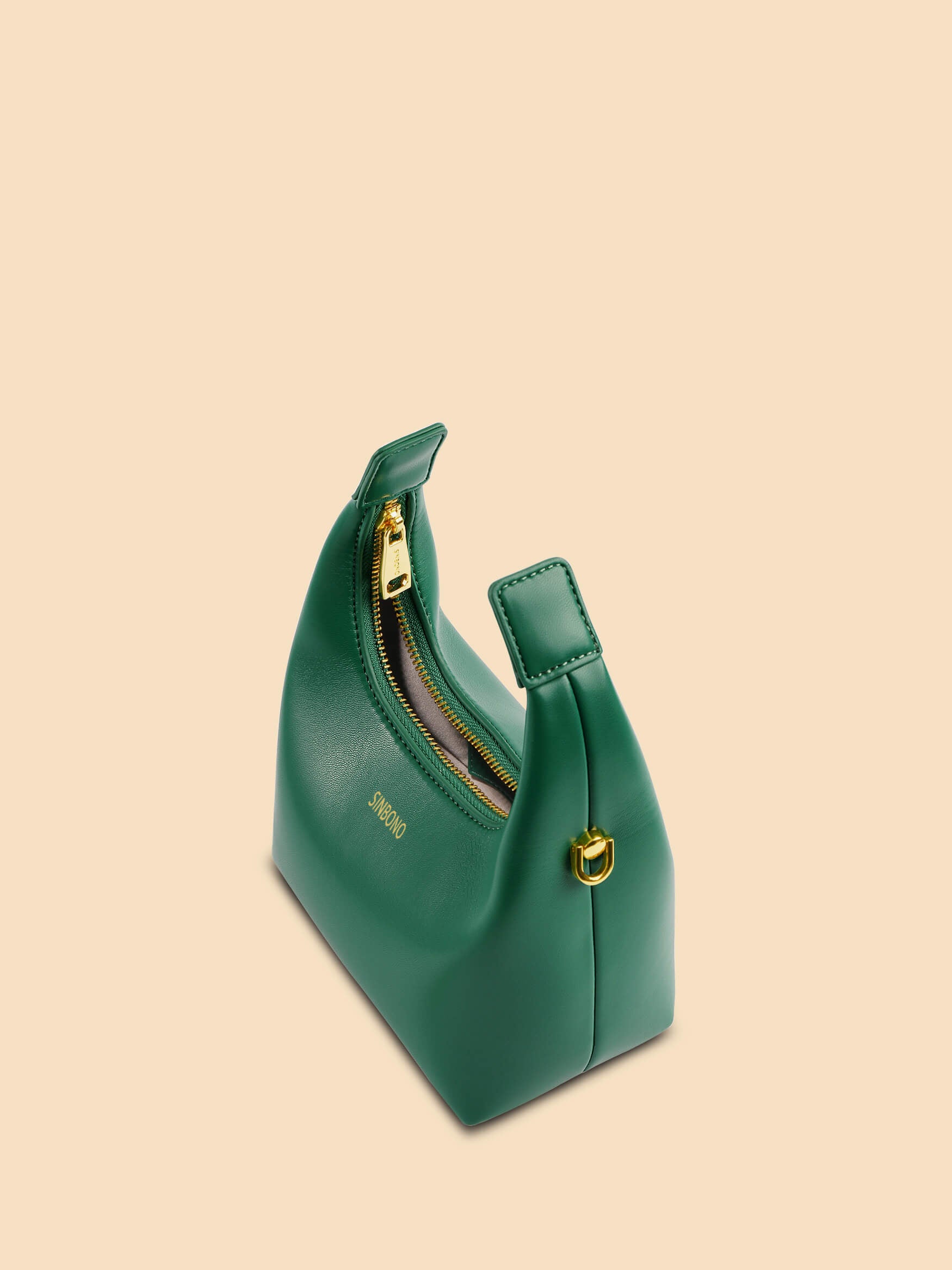 SINBONO Vienna Green Leather Handbags -Vegan Leather Women Bag