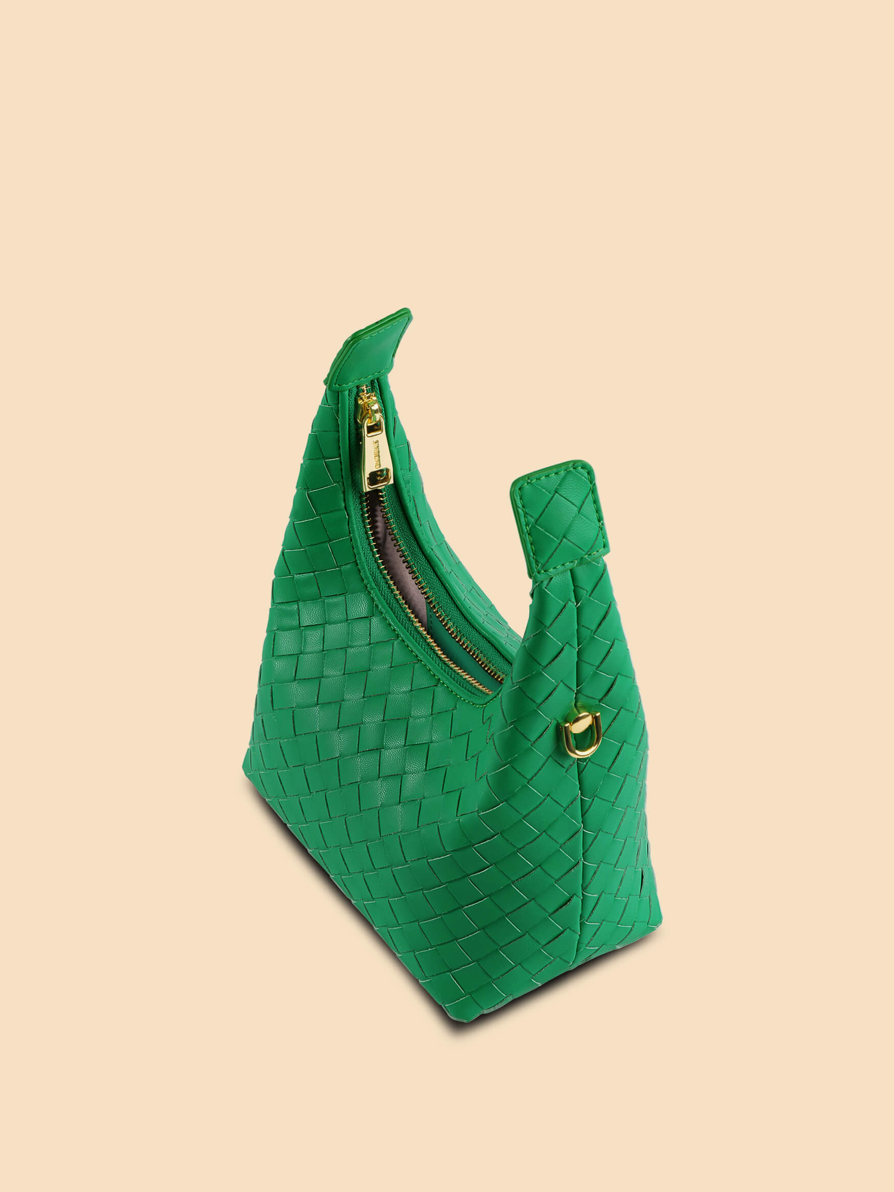 Dark Green Vegan store Suede Leather Shoulder Bag