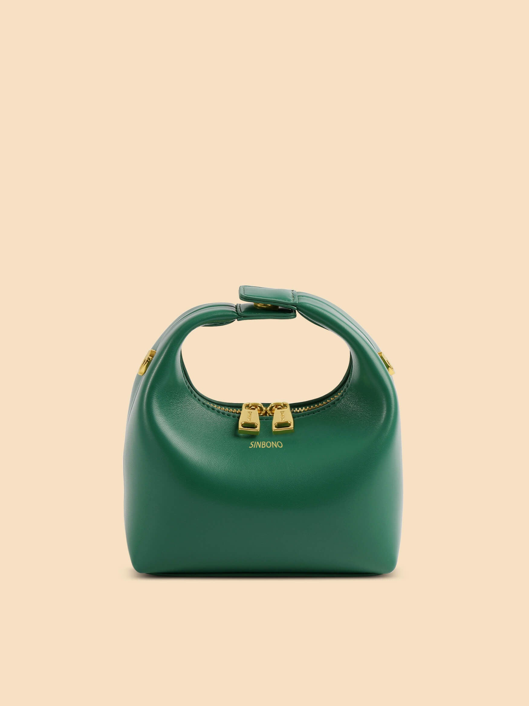 SINBONO Vienna Green Leather Handbags -Vegan Leather Women Bag