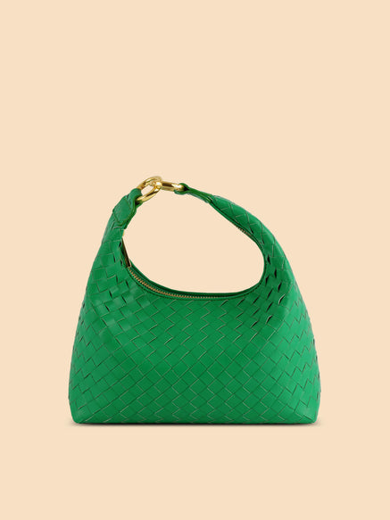 SINBONO Green Braided Shoulder Satchel Crossbody Women's Handbags