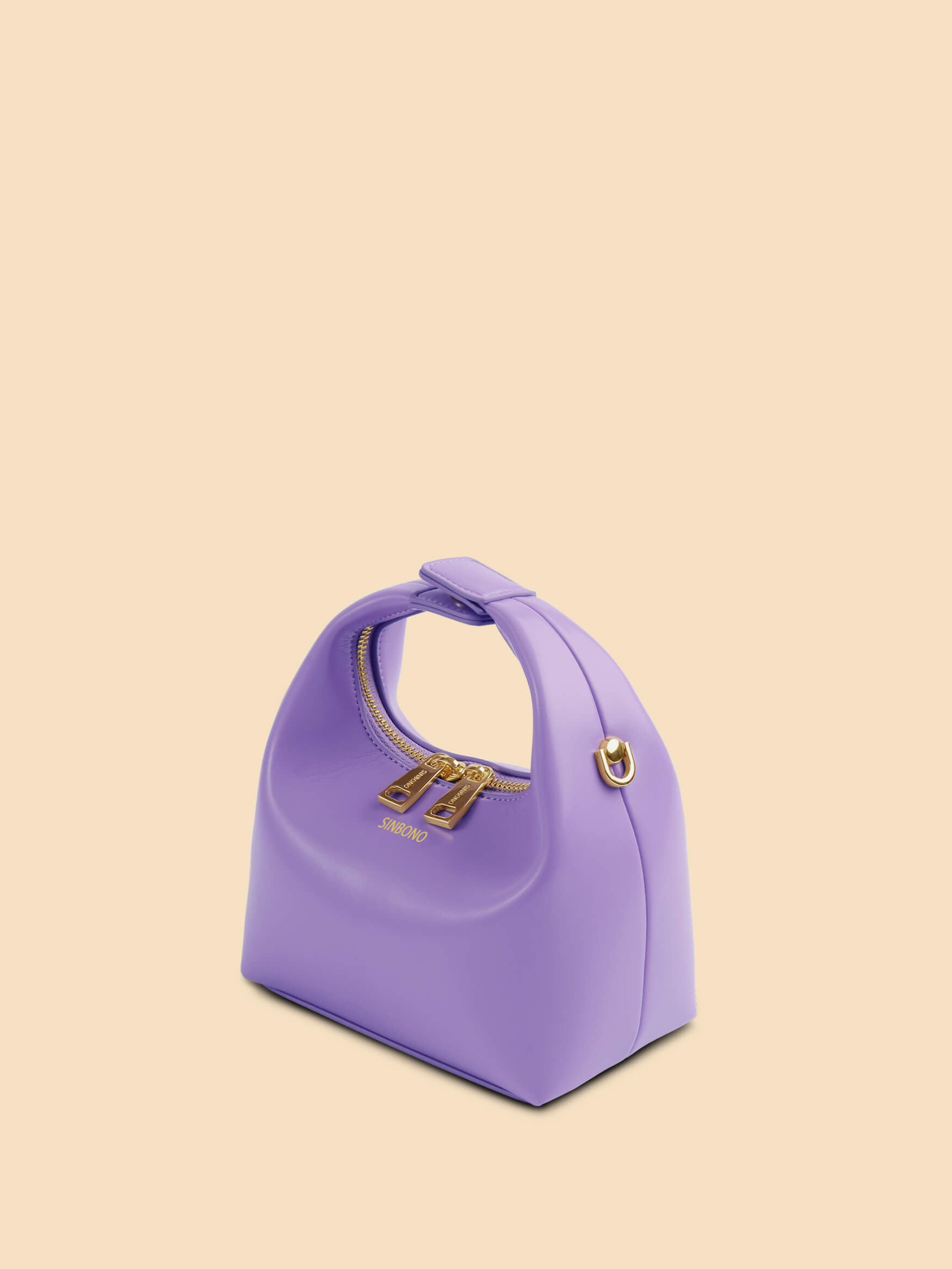 SINBONO Vienna Purple Leather Handbags -Vegan Leather Women Bag