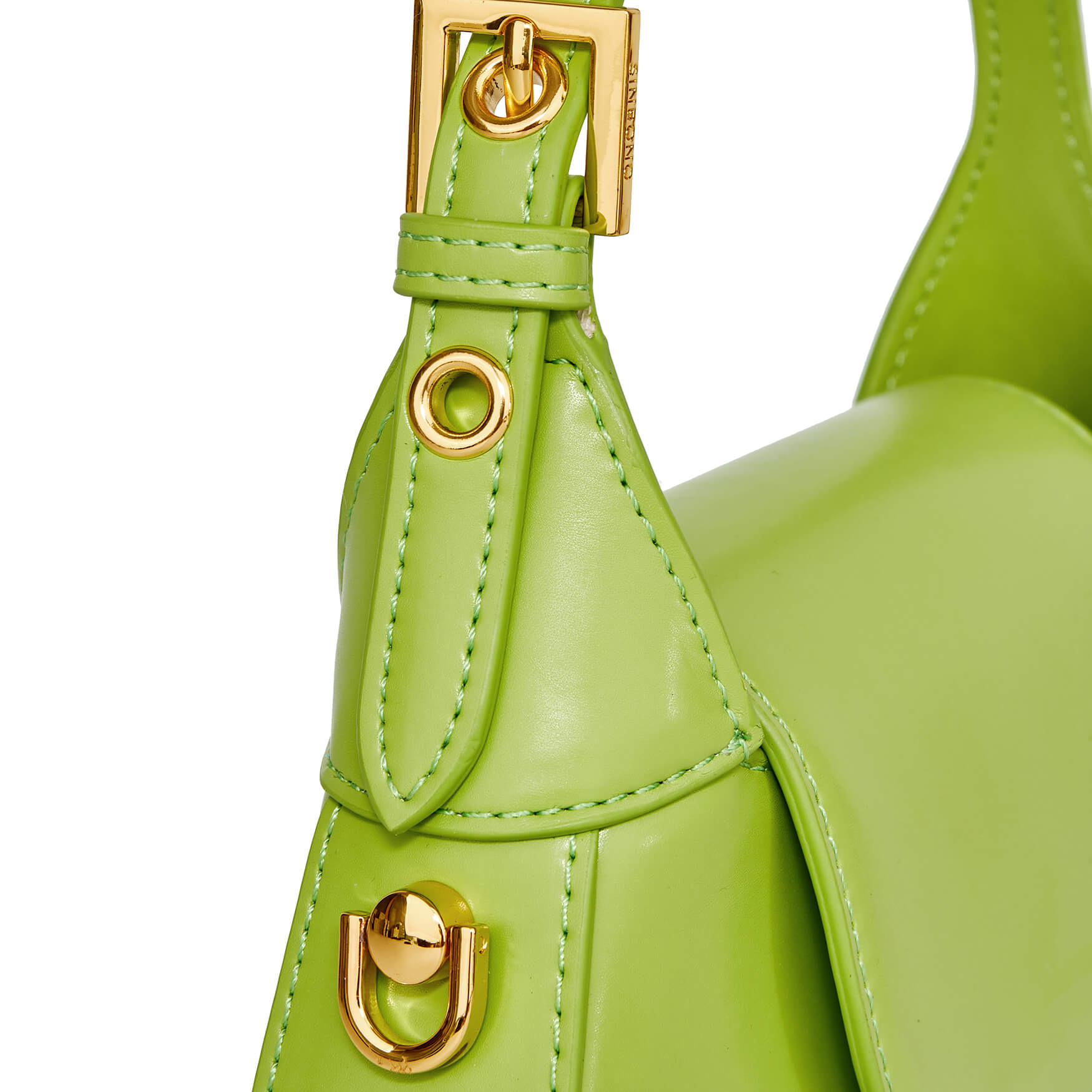 Lime green best sale leather purse