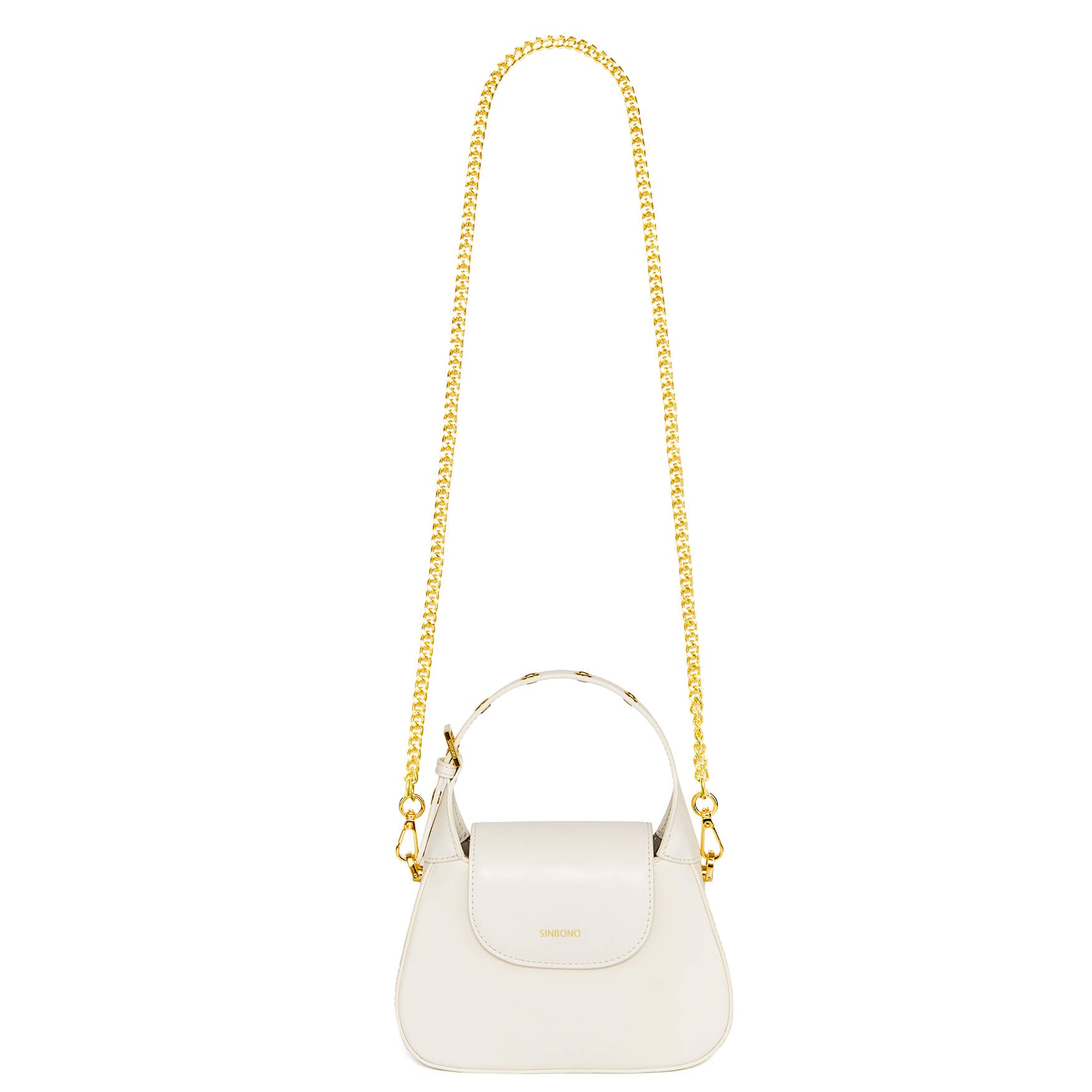 SINBONO Alice Top Handle Crossbody Bag White