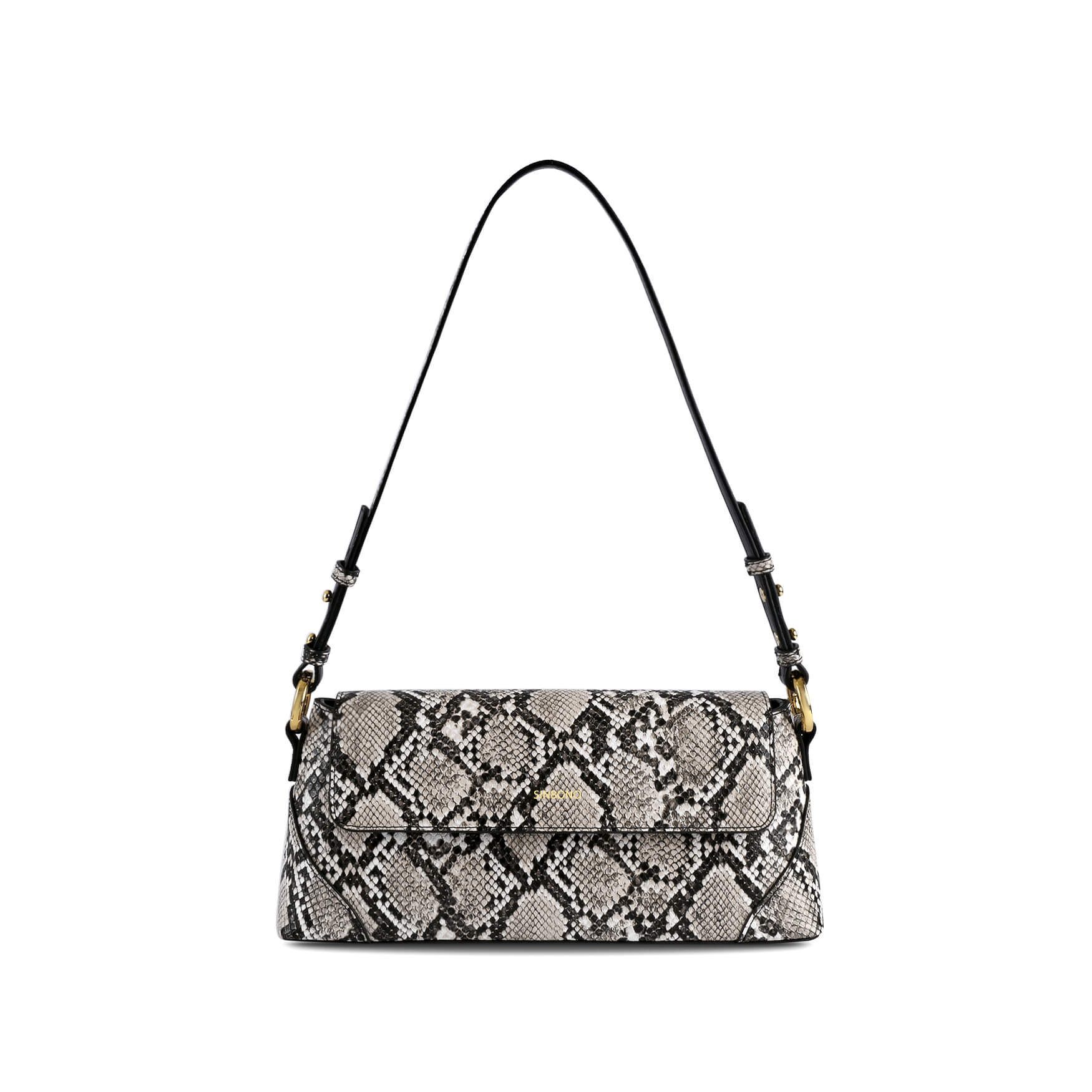 SINBONO Amelia Vegan Handbag Natural Snake Embossed