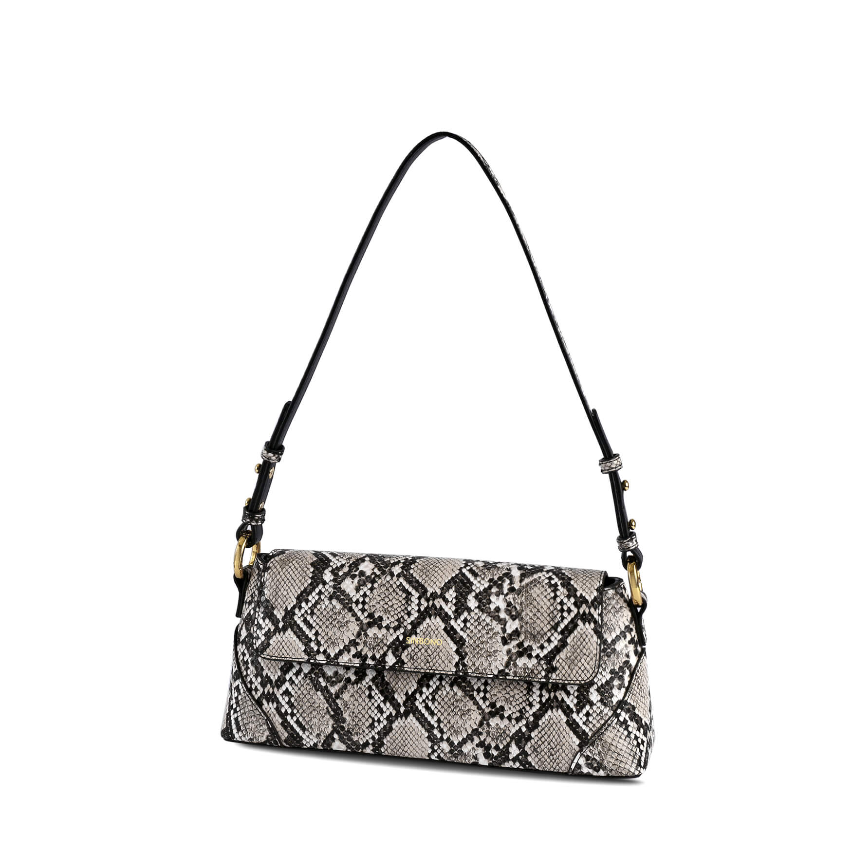 SINBONO Amelia Vegan Handbag Natural Snake Embossed