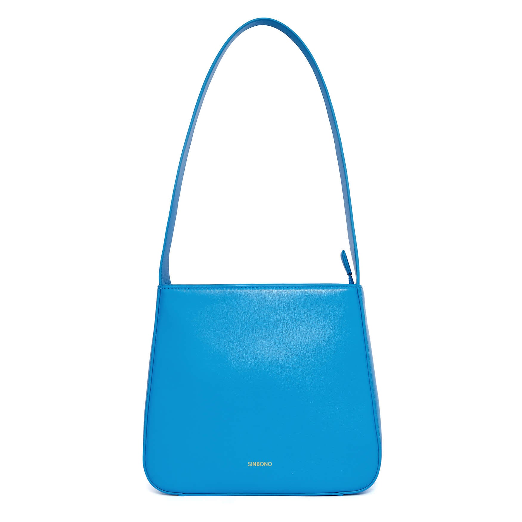 SINBONO Betty Shoulder Bag Lake Blue - Top Leather Shoulder Bag for Women