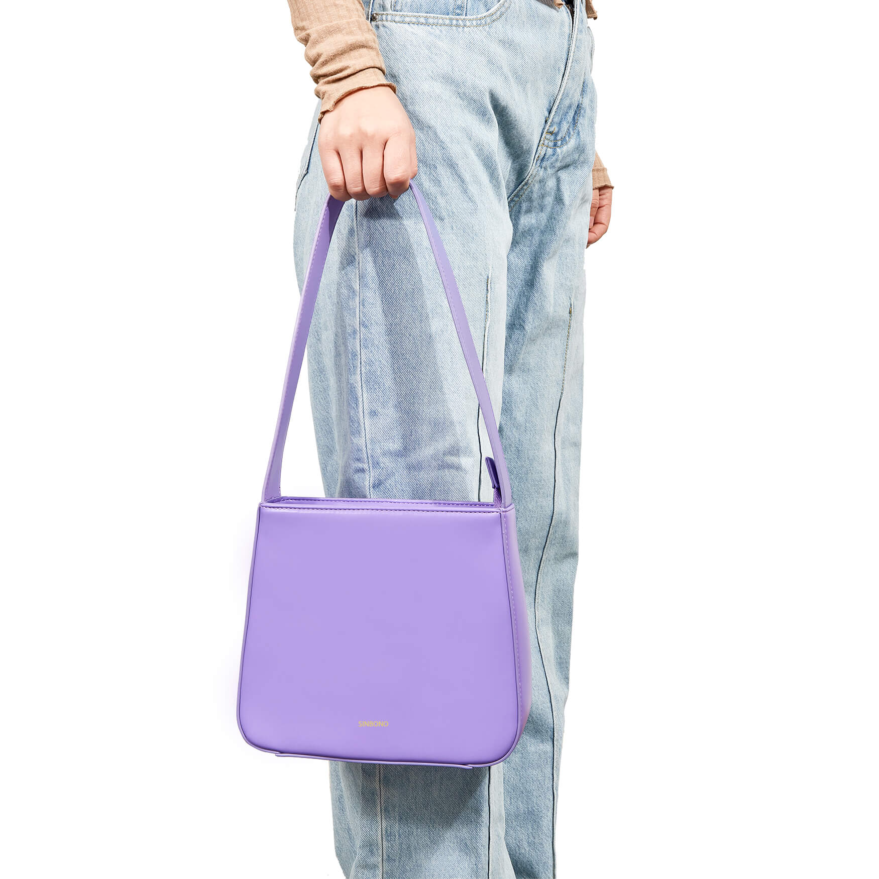 SINBONO Betty Square Bag Purple - Eco-Friendly Leather Bag for women