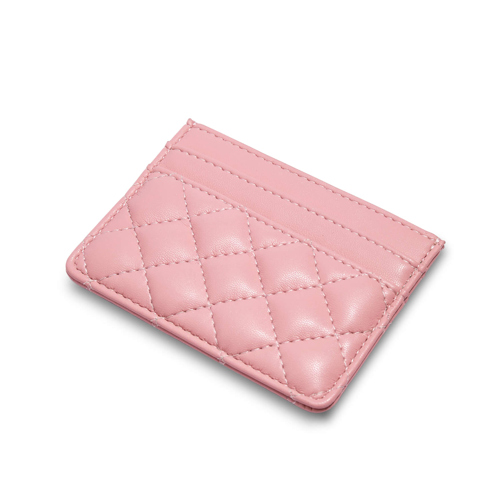 SINBONO Luxury Business Card Case Holder Pink - Cruelty Free Leather Purse