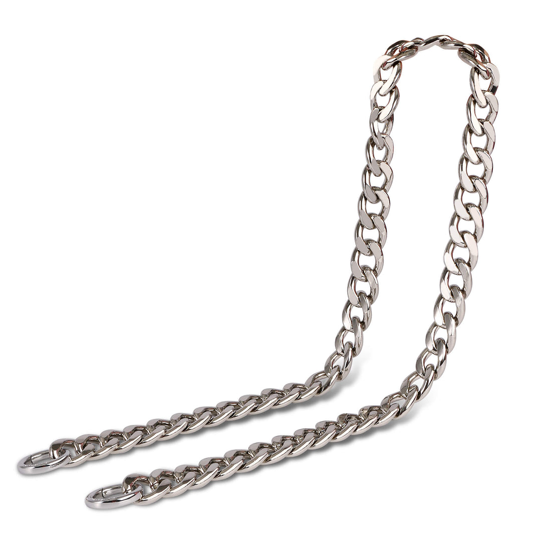 Handbag chunky chain strap- Silver