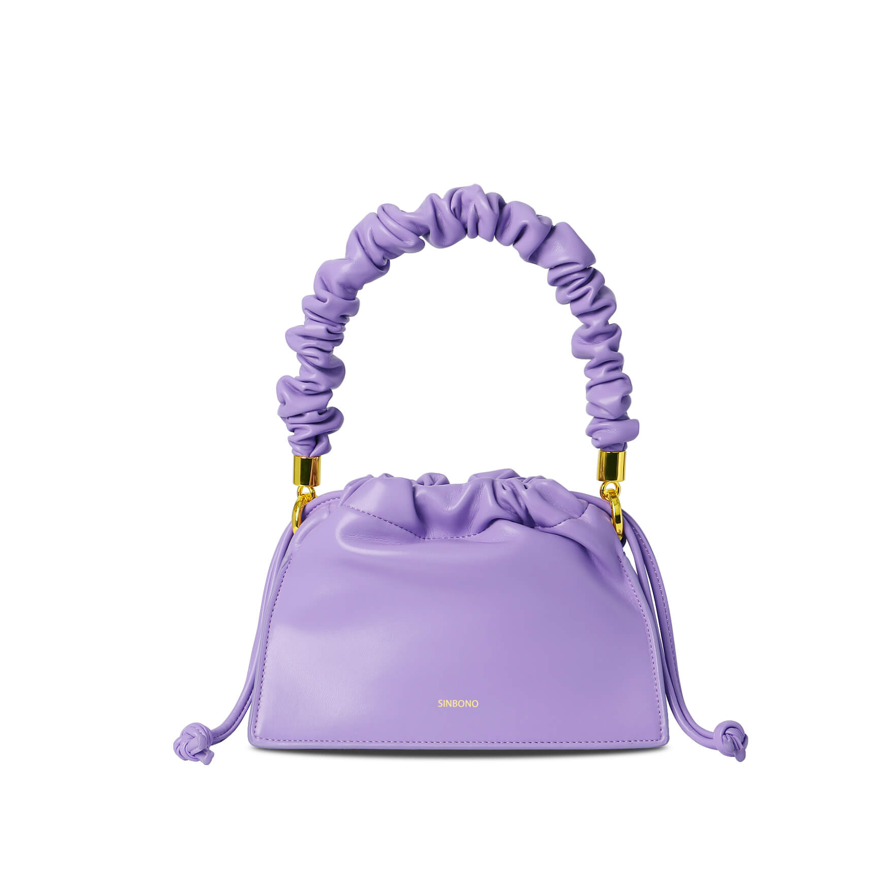 SINBONO Drawstring Vegan Handbag Purple