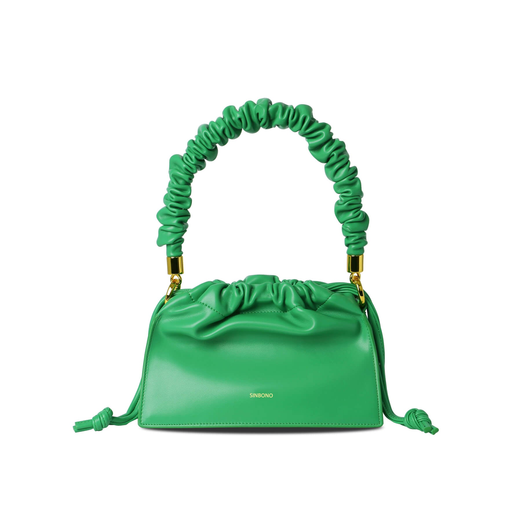 SINBONO Drawstring Vegan Handbag Grass Green