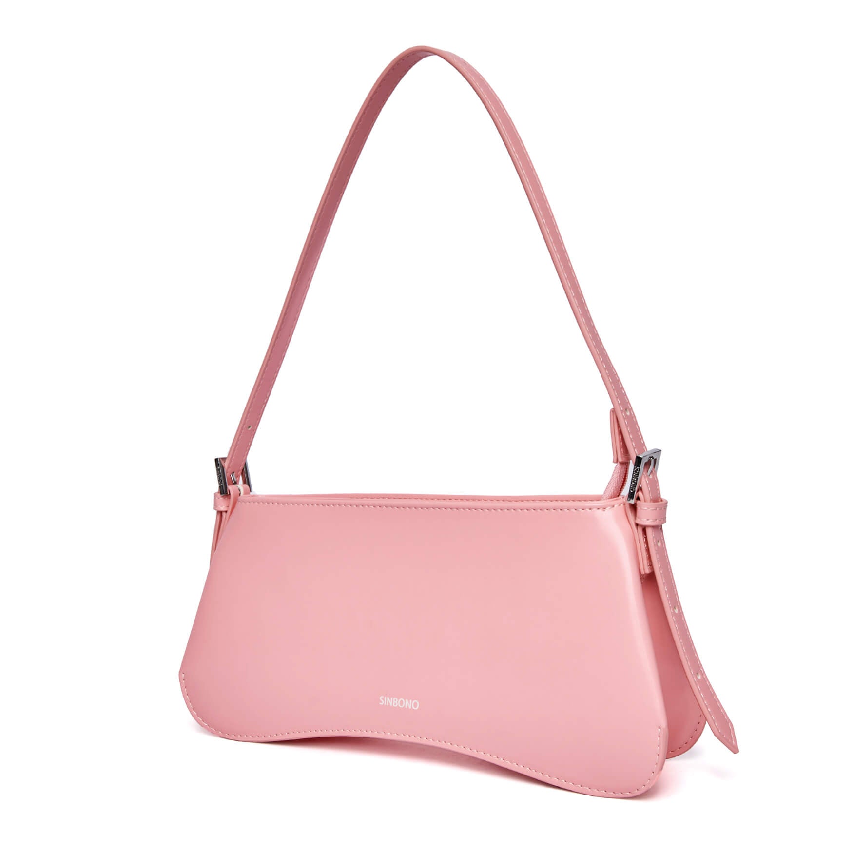 SINBONO Eva Shoulder Bag Pink - Cruelty Free Leather Bag