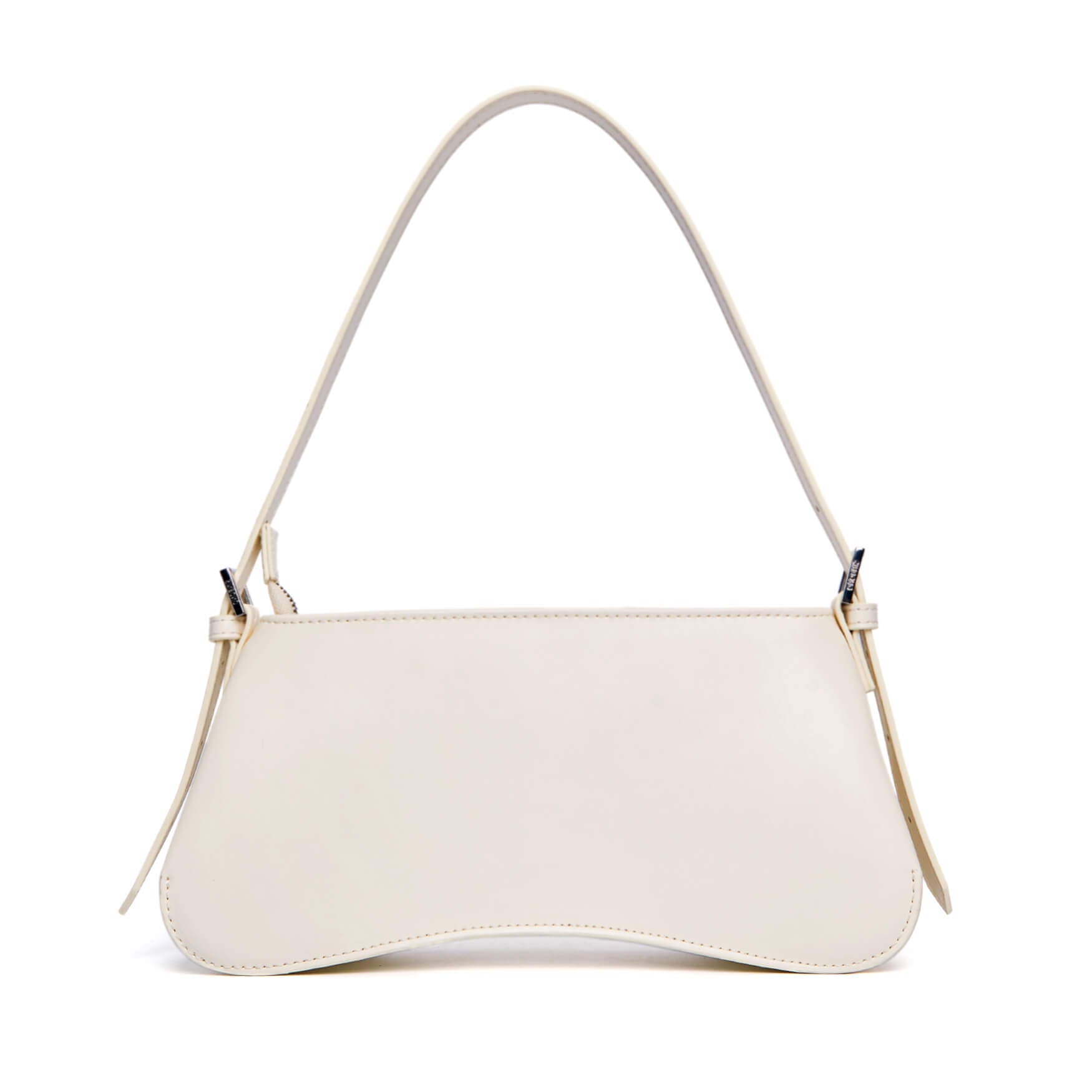 SINBONO Women Baguette Bag White - Eco-Friendly Leather Bag