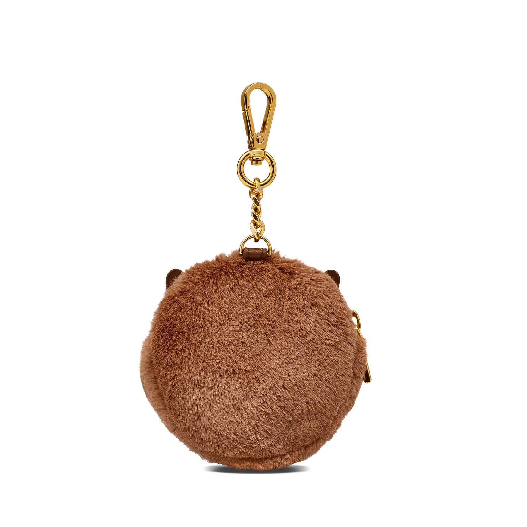 SINBONO Faux Rabbit Fur Earphone Case Toffee