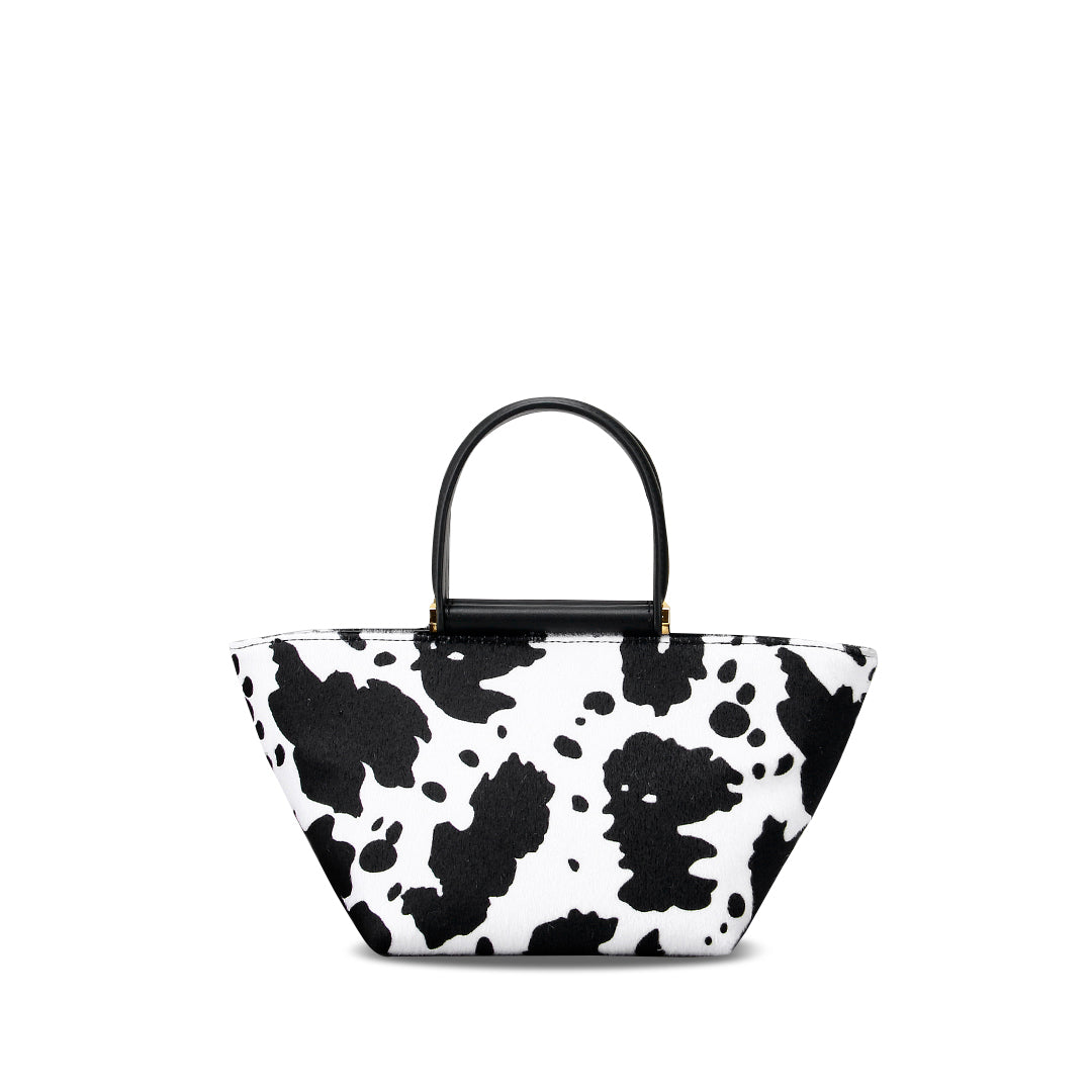 SINBONO Hand bag Vegan Handbags Black & White Cow Pattern