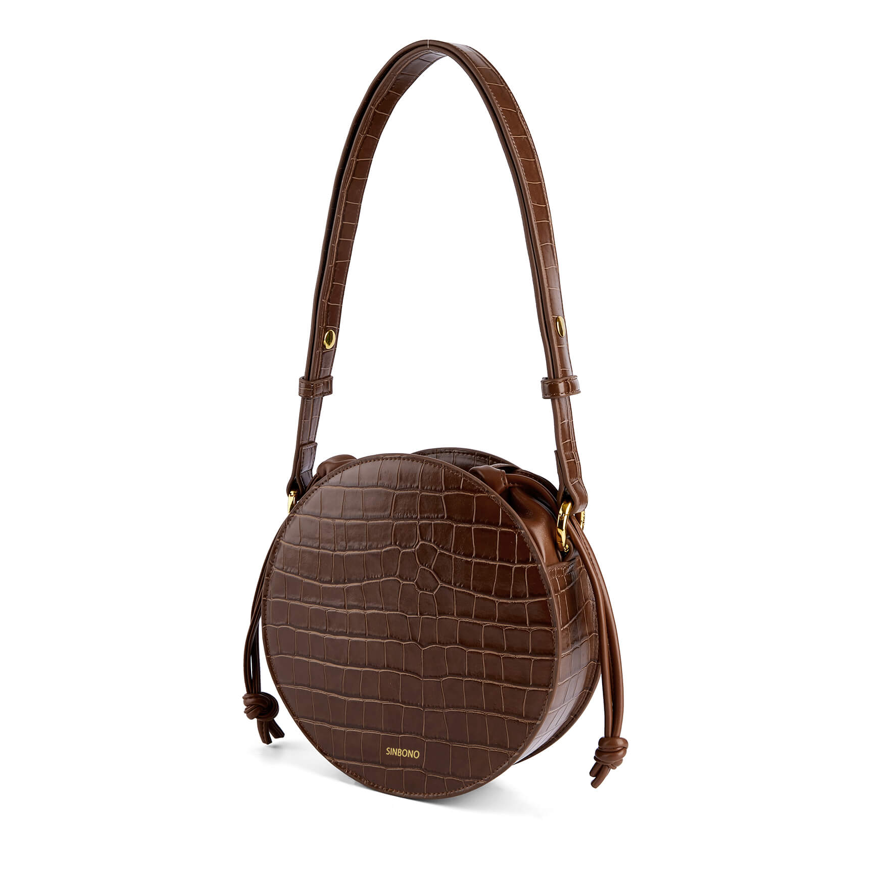 SINBONO Julia Drawstring Crossbody Bag Brown