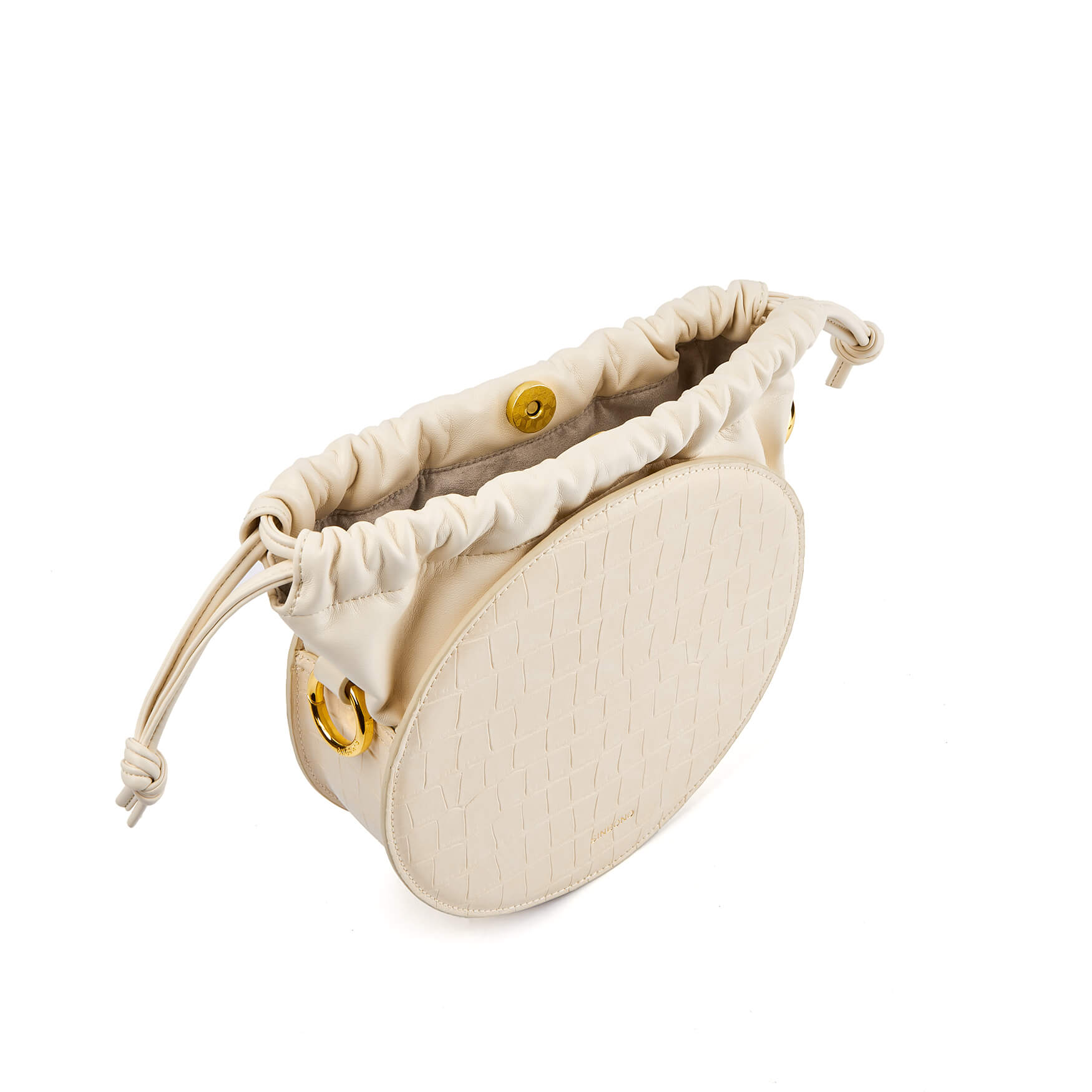 SINBONO Julia Drawstring Crossbody Bag Ivory