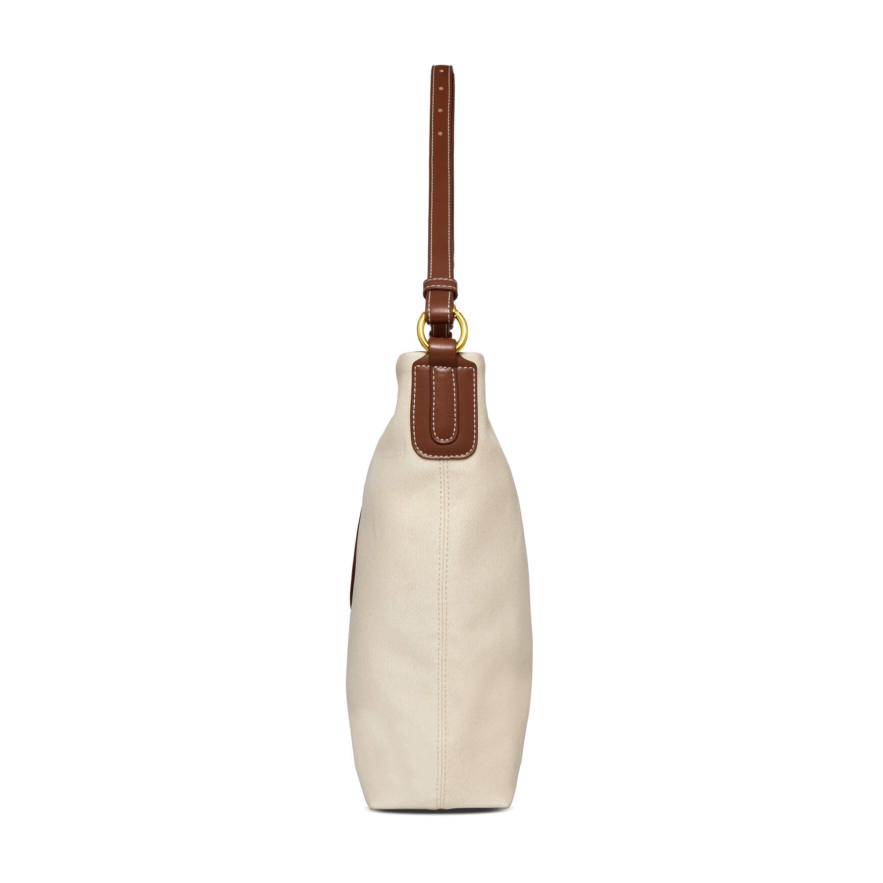 Lulu Hobo Tote Bag - Ivory&Brown