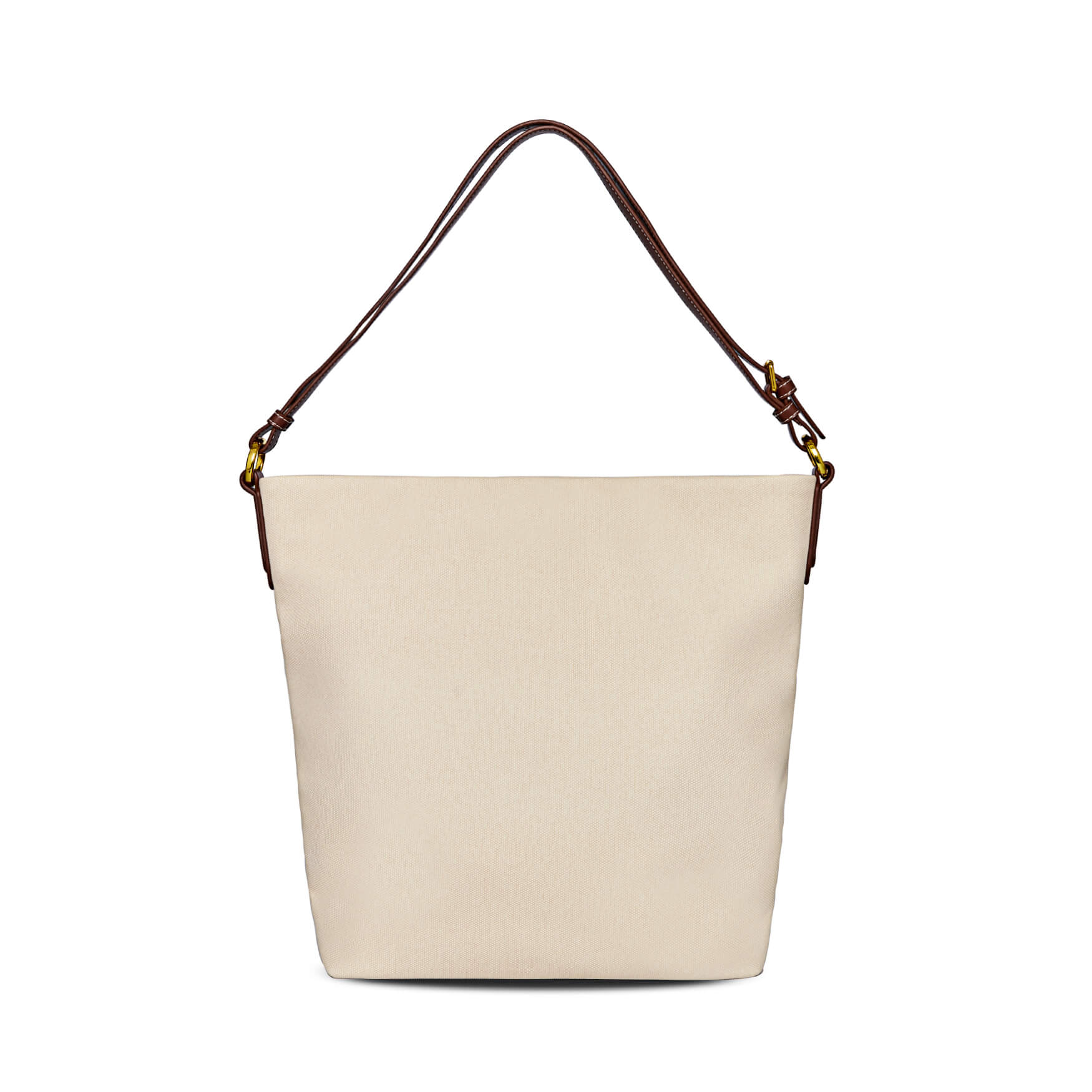 Lulu Hobo Tote Bag - Ivory&Brown