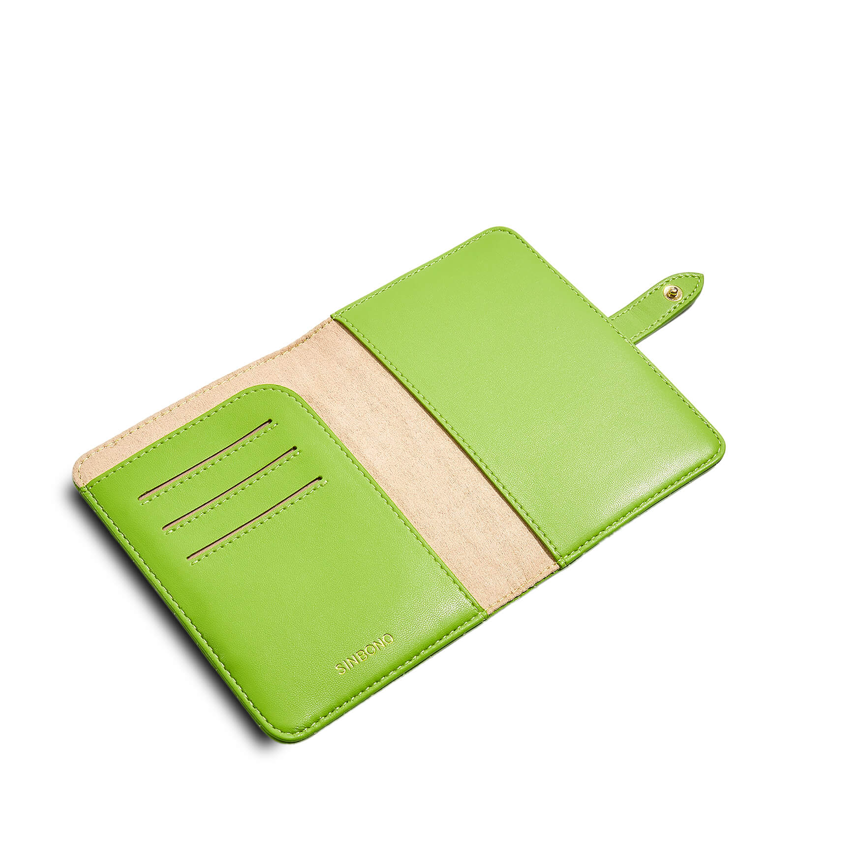 SINBONO Mae Leather Passport Holder - Cruelty Free Leather Passport Holder