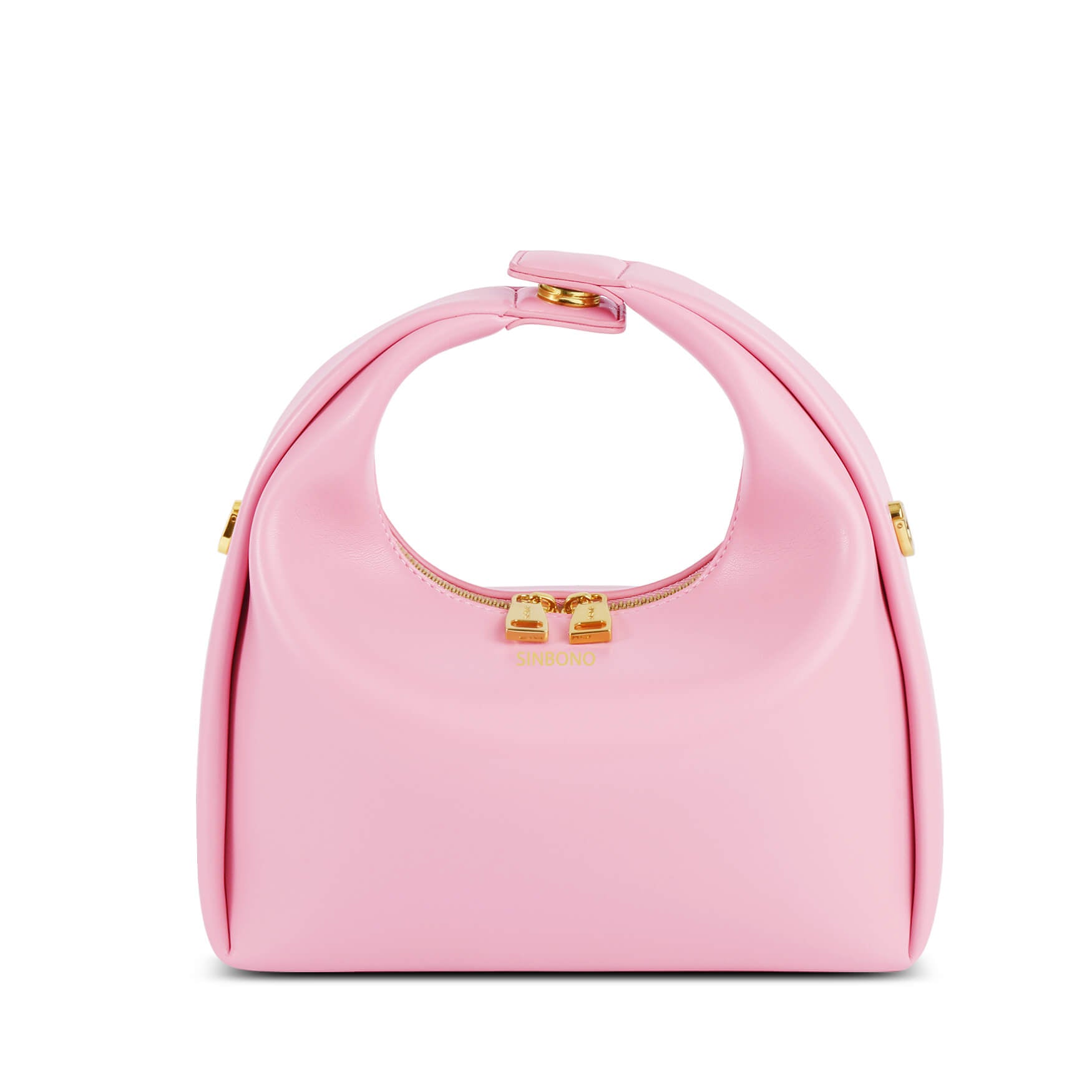 SINBONO Vienna Medium-Sized  Pink Vegan Leather Purses