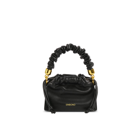 SINBONO Mini Drawstring Vegan Handbags Black