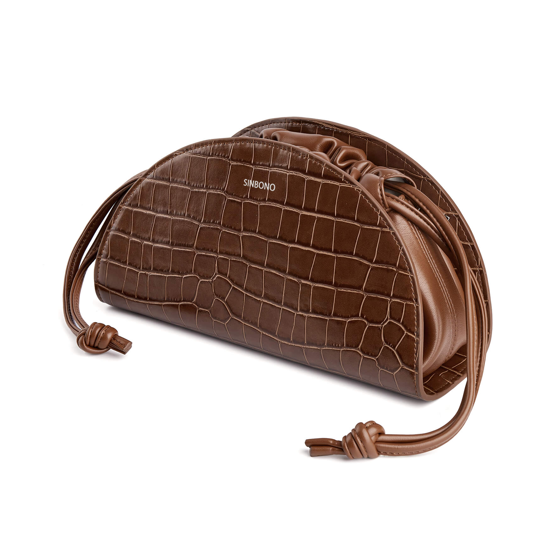 SINBONO Shirley Drawstring Saddle Bag Brown