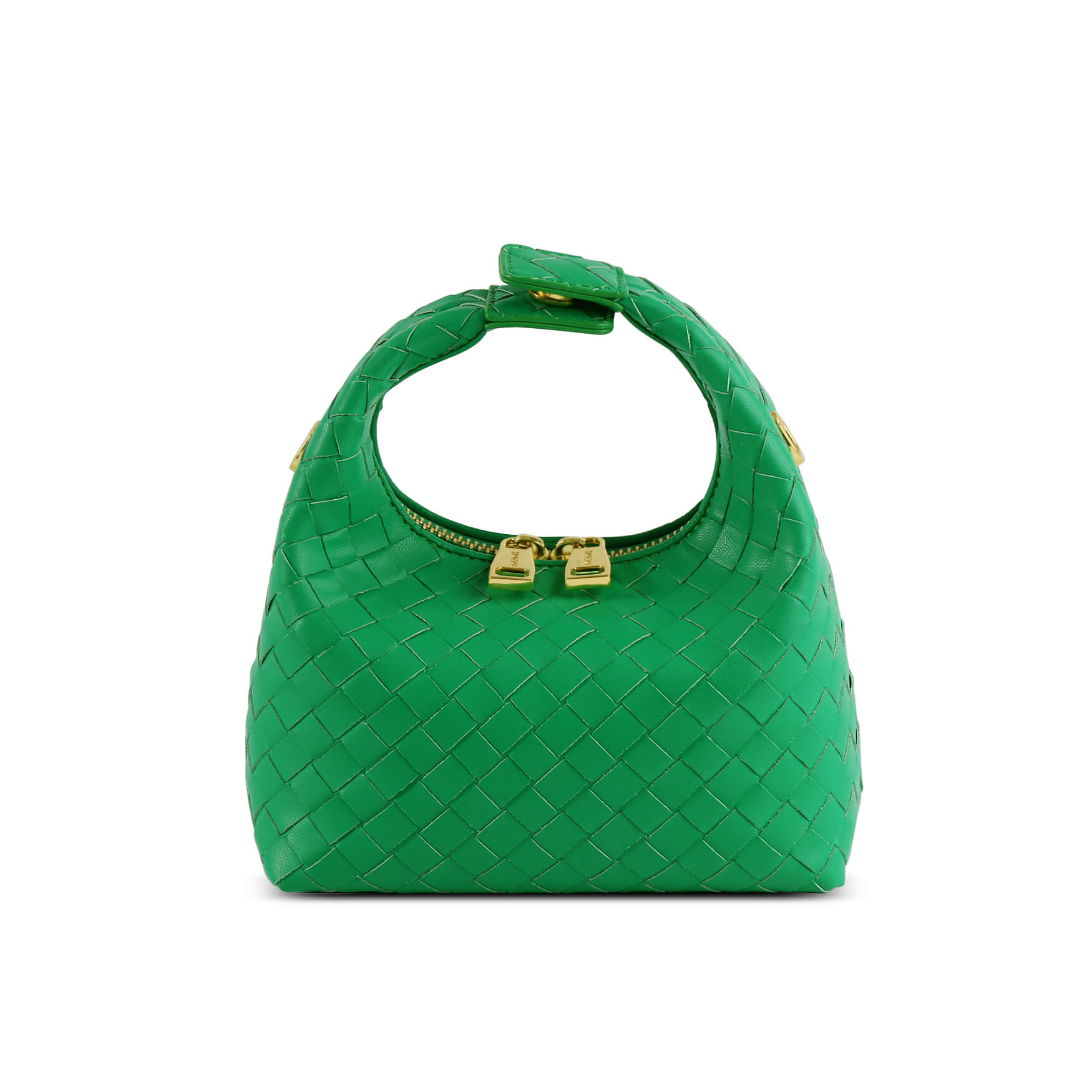 SINBONO Vienna Green Braided Leather Handbags -Vegan Leather Women Bag