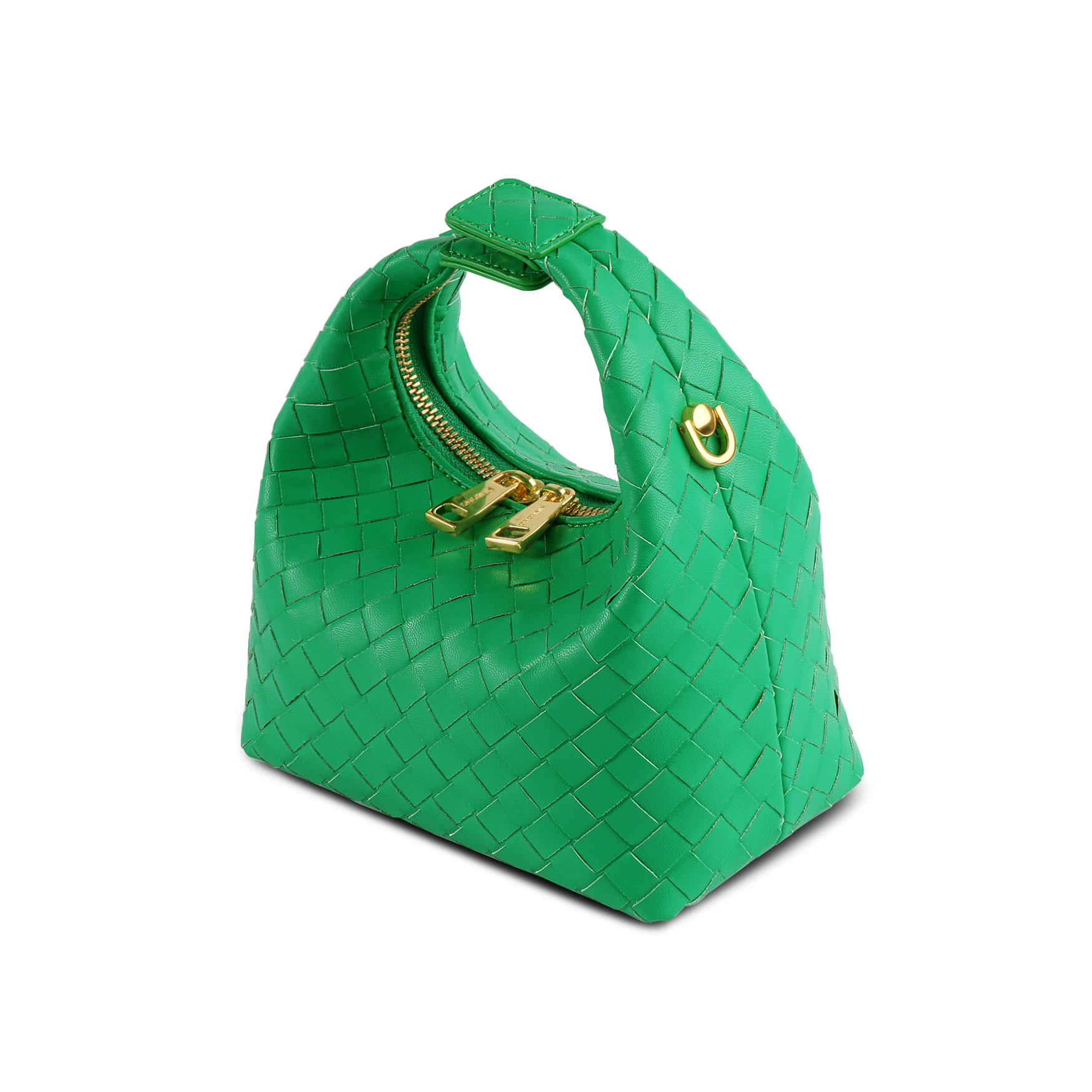 SINBONO Vienna Green Braided Leather Handbags -Vegan Leather Women Bag