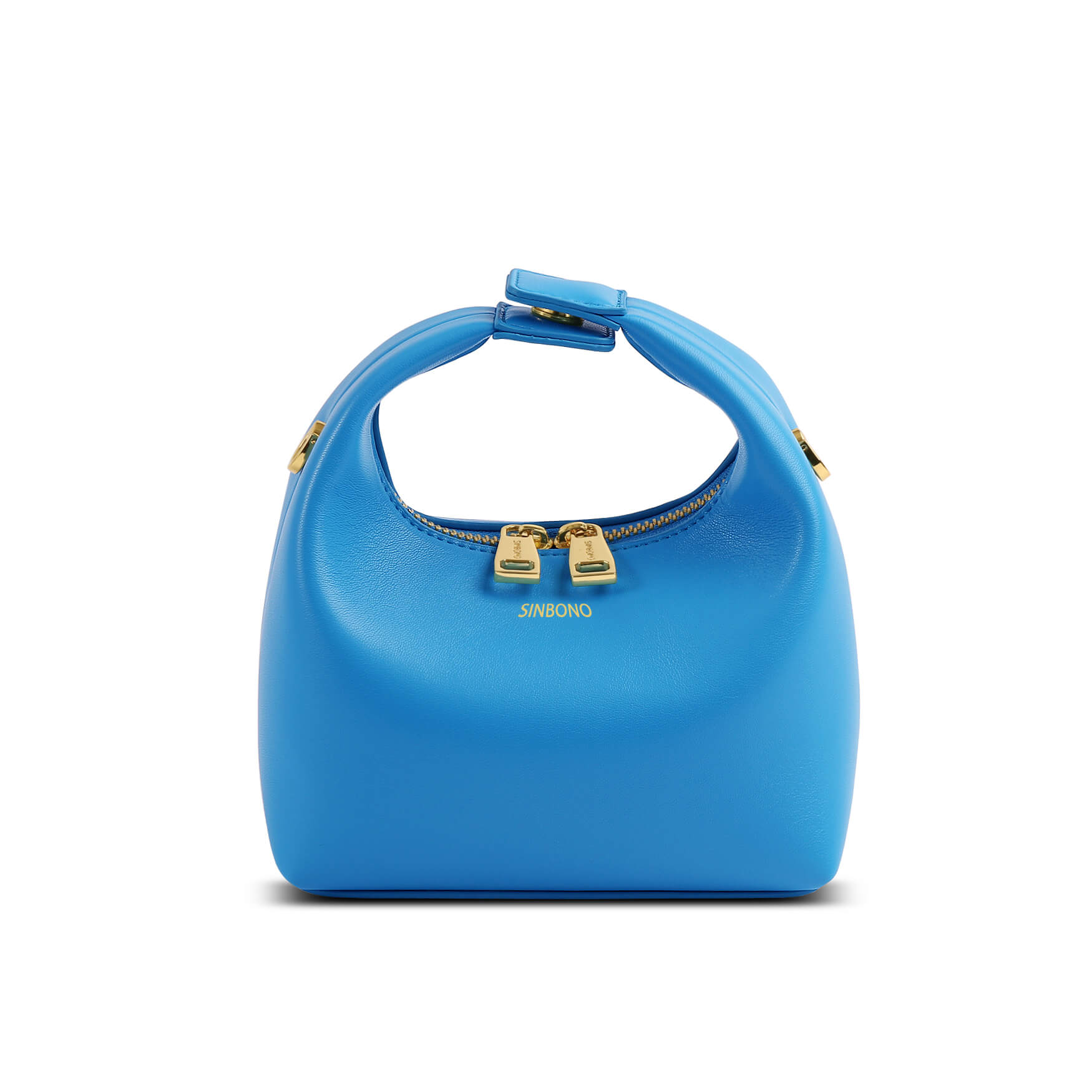 SINBONO Vienna Lake Blue Leather Handbags -Vegan Leather Women Bag