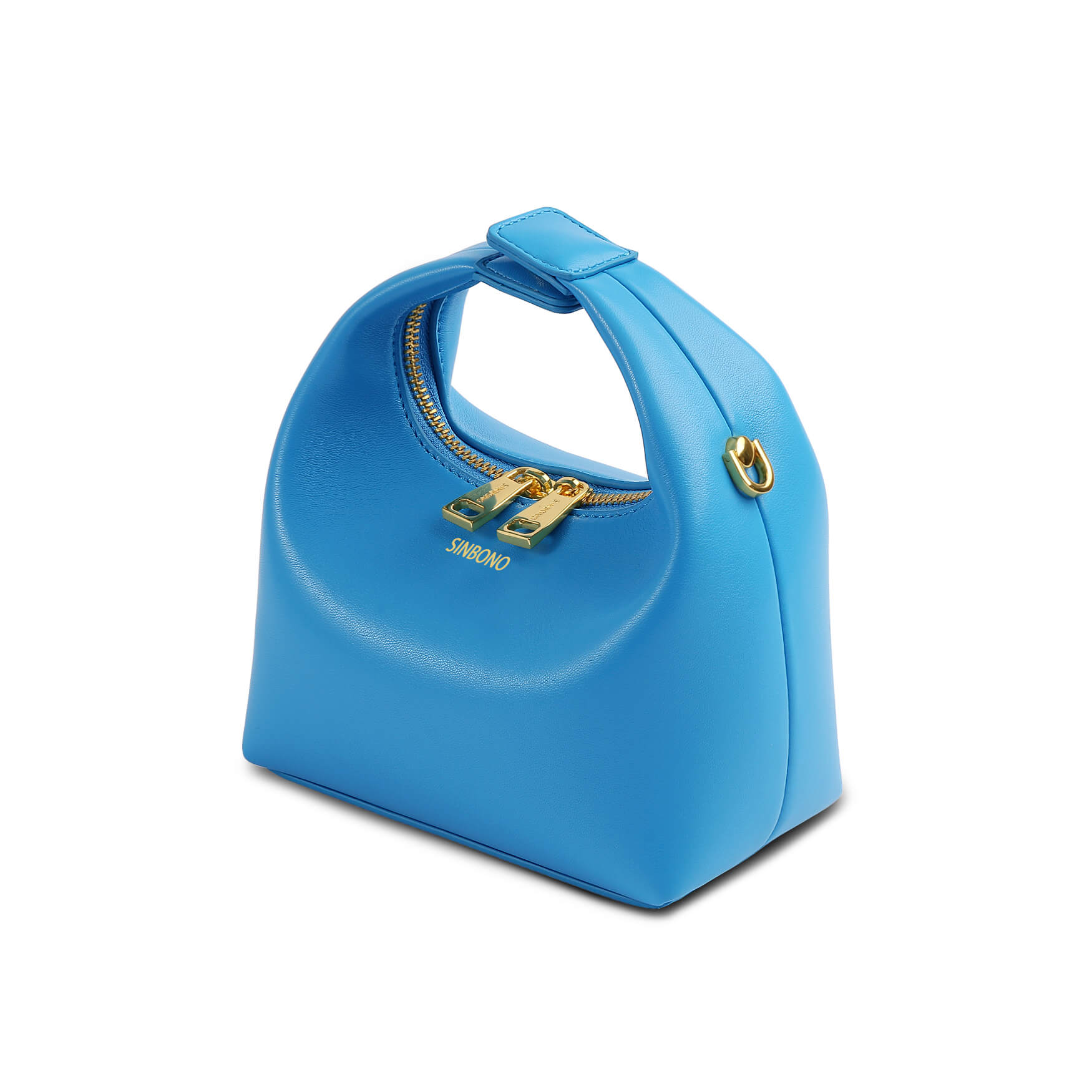 SINBONO Vienna Lake Blue Leather Handbags -Vegan Leather Women Bag